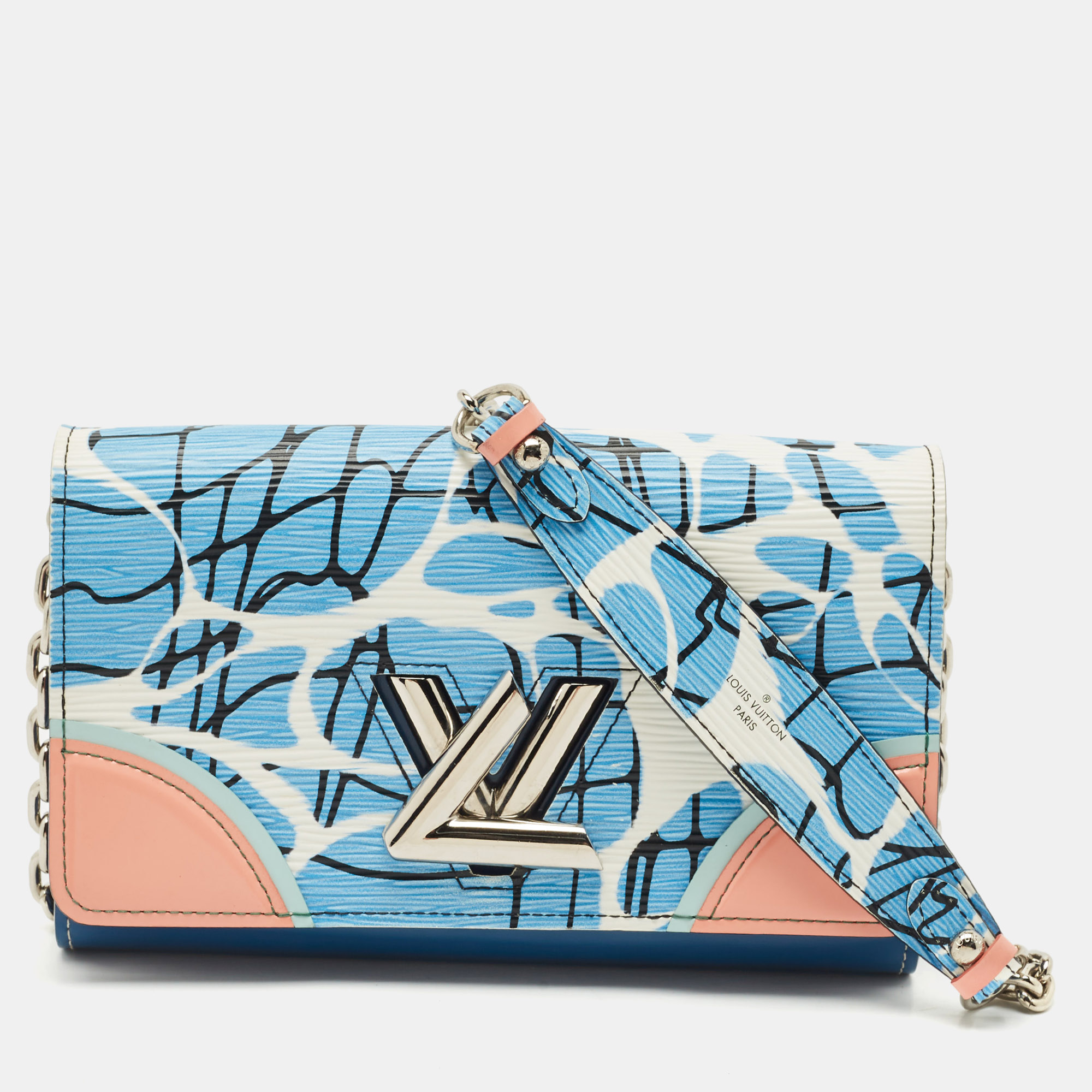 

Louis Vuitton Multicolor Epi Leather Aqua Twist Wallet on Chain