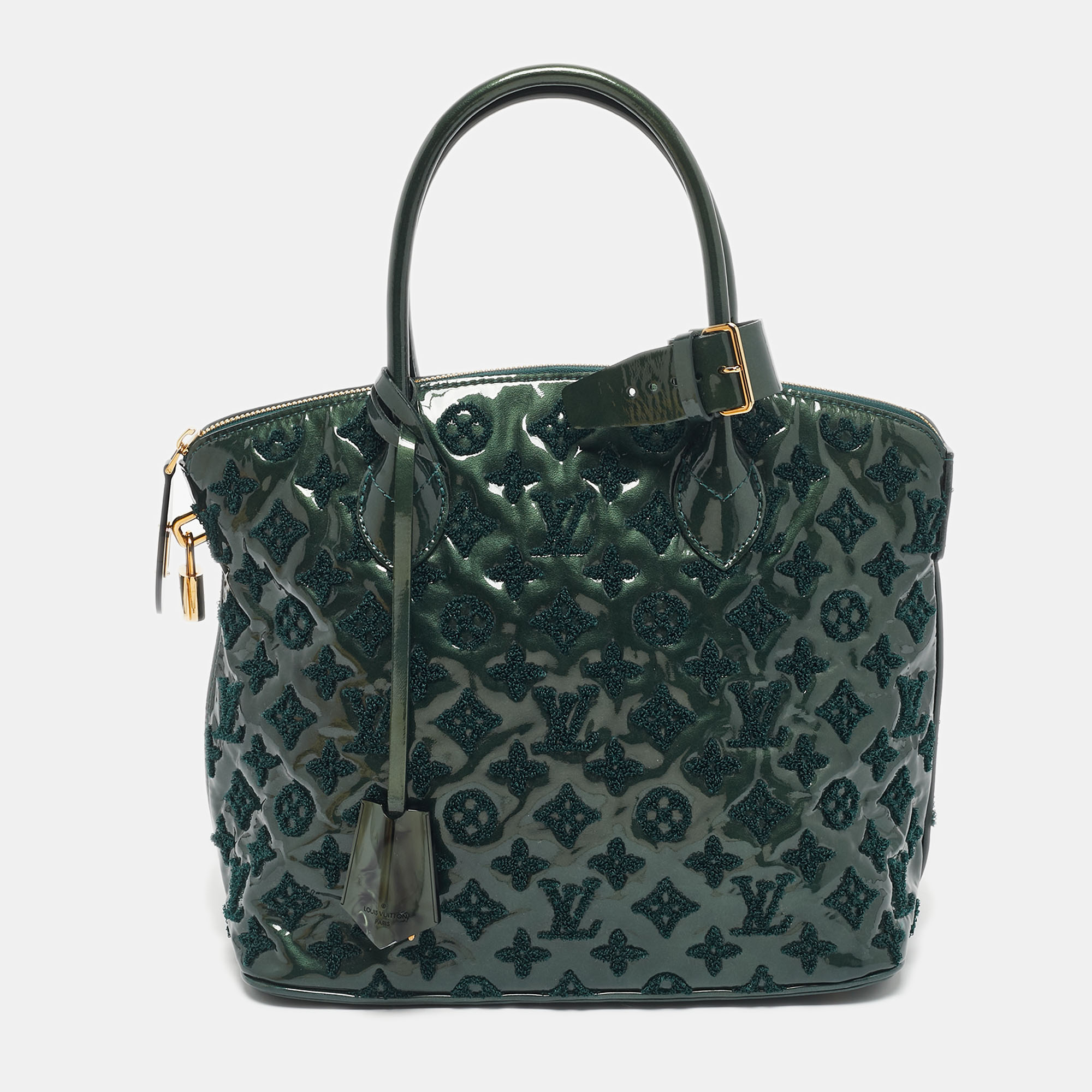 

Louis Vuitton Green Monogram Vernis Fascination Lockit Bag