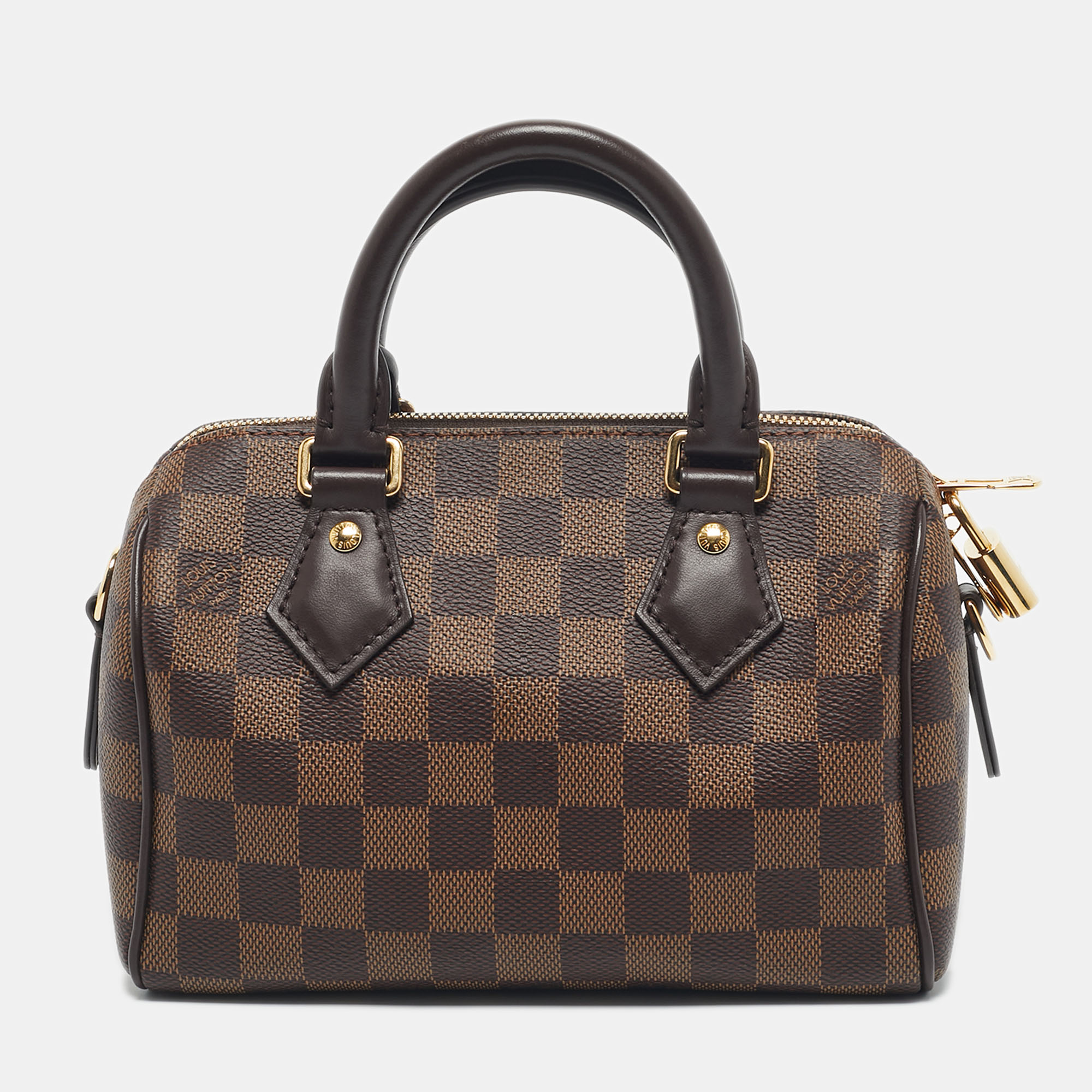 

Louis Vuitton Damier Ebene Canvas Speedy Bandouliere 20 Bag, Brown
