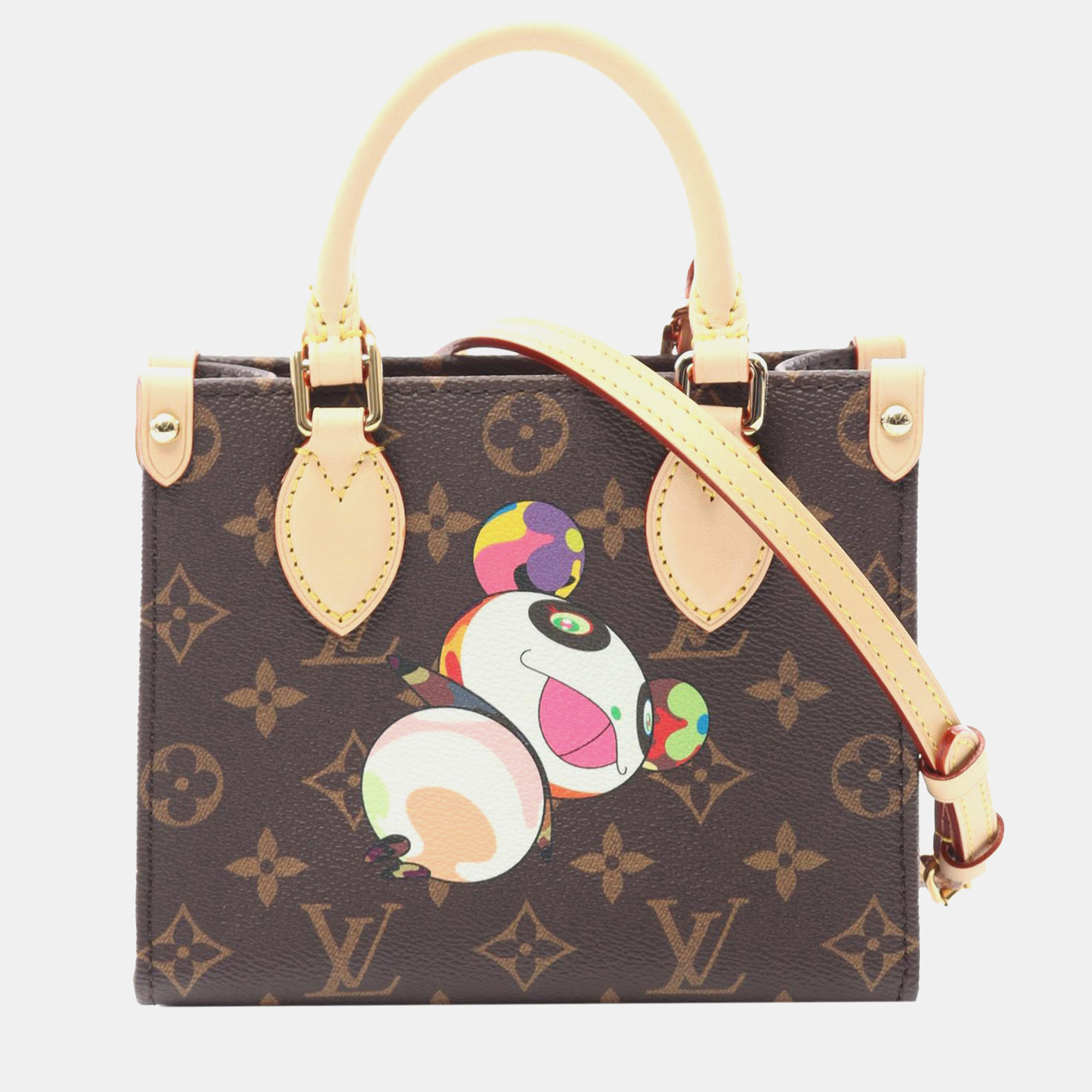 

Louis Vuitton Brown Takashi Murakami Monogram Panda OnTheGo BB Bag