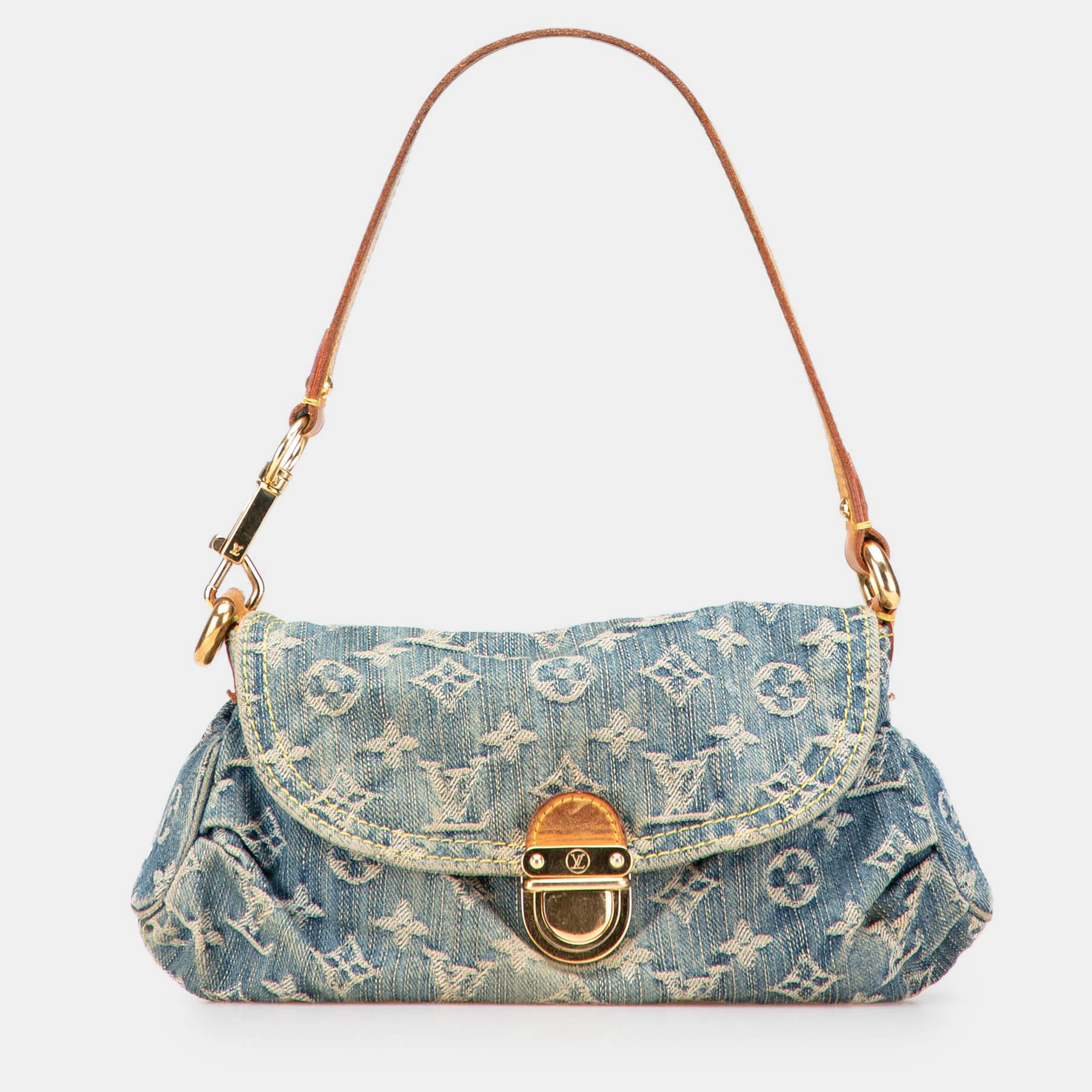 

Louis Vuitton Blue Monogram Denim Mini Pleaty