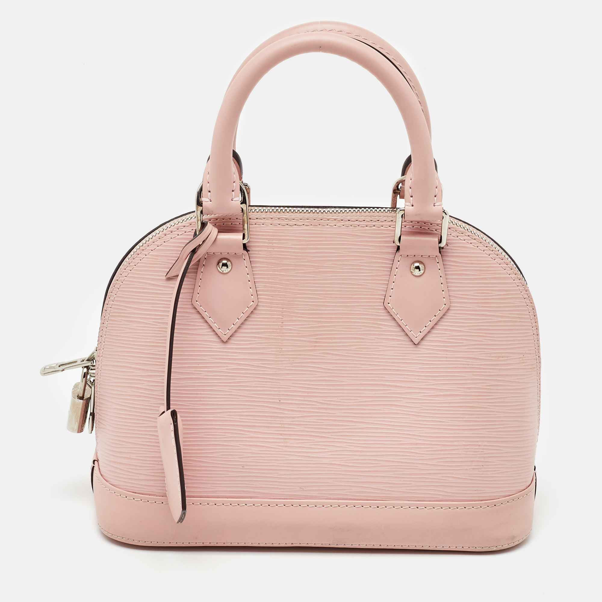 

Louis Vuitton Rose Ballerine Epi Leather Alma BB Bag, Pink