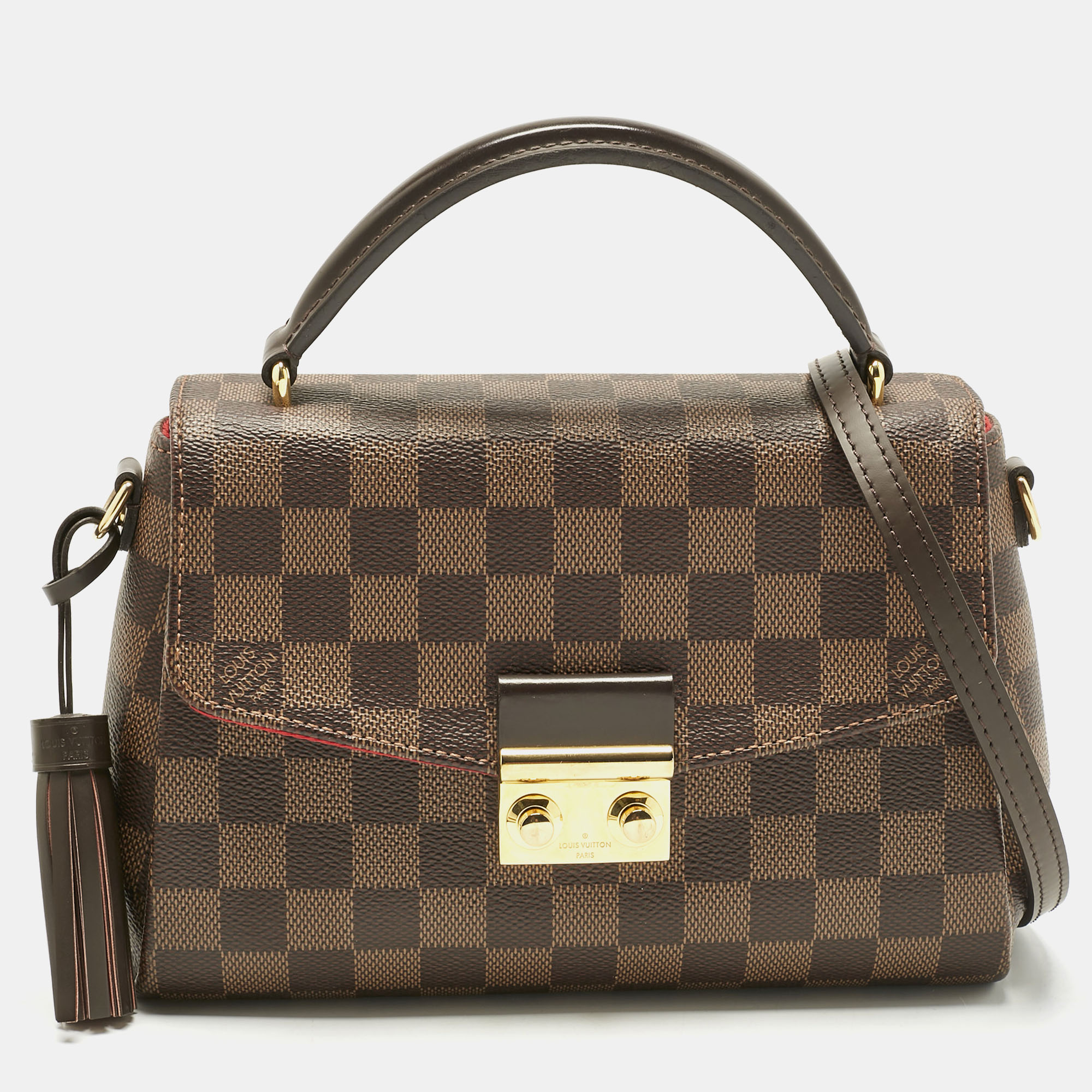

Louis Vuitton Damier Ebene Canvas Croisette Bag, Brown