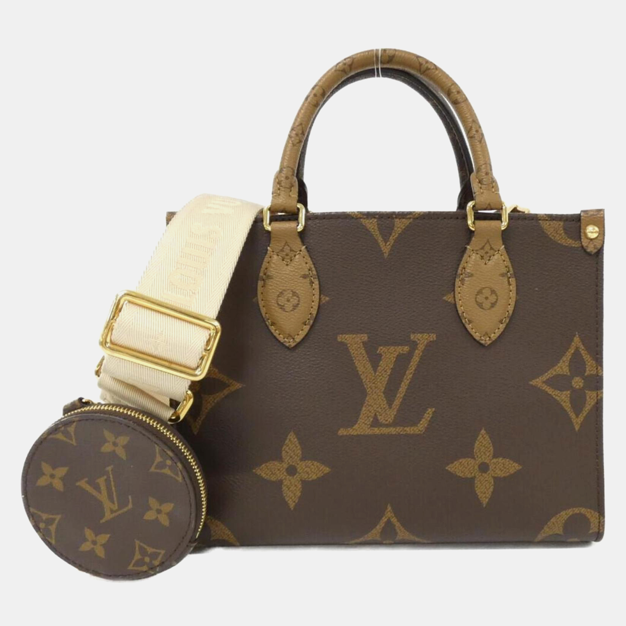 

Louis Vuitton On-The-Go PM Monogram Giant Coated Canvas Tote Bag, Brown