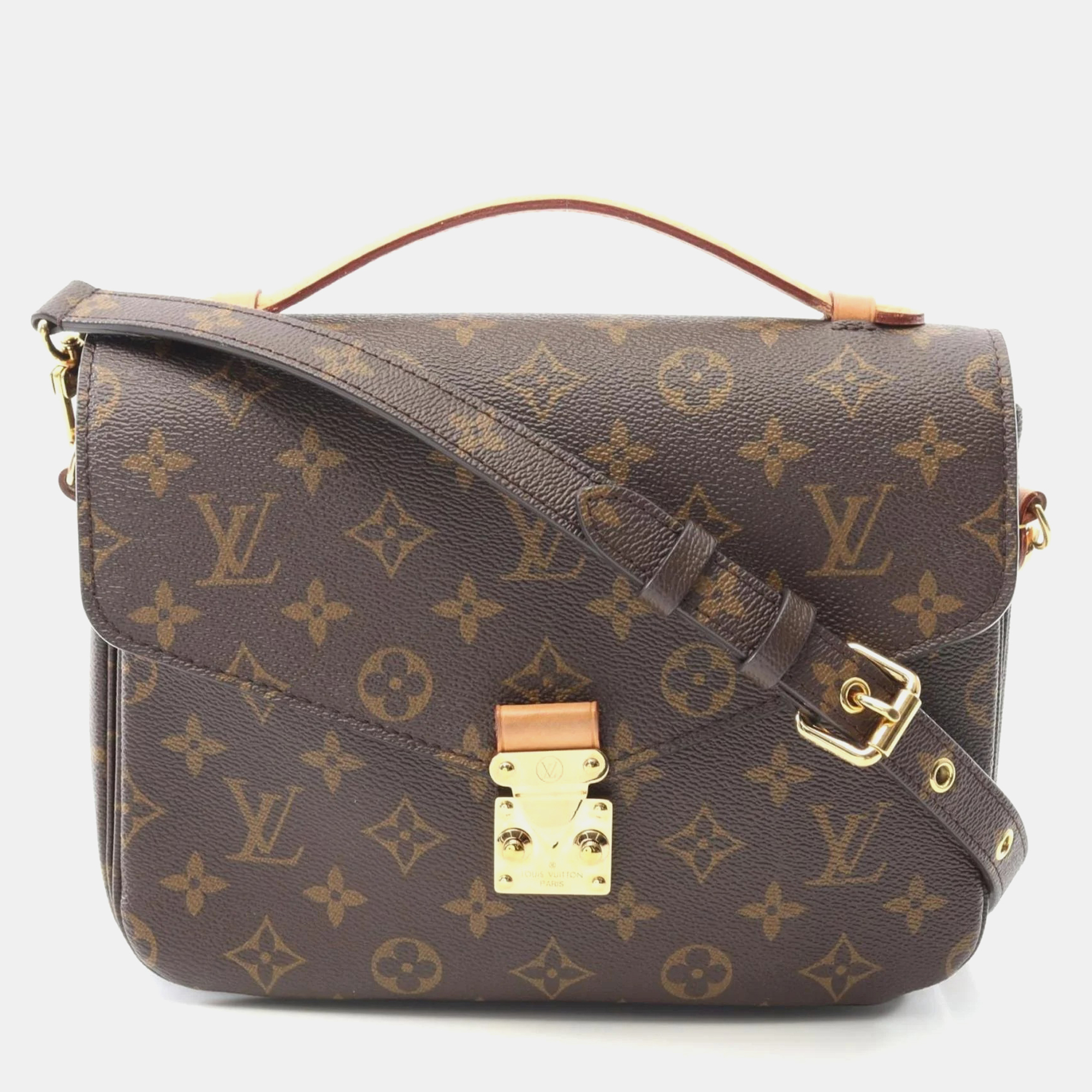 

Louis Vuitton Pochette Metis MM Monogram Coated Canvas Shoulder Bag, Brown