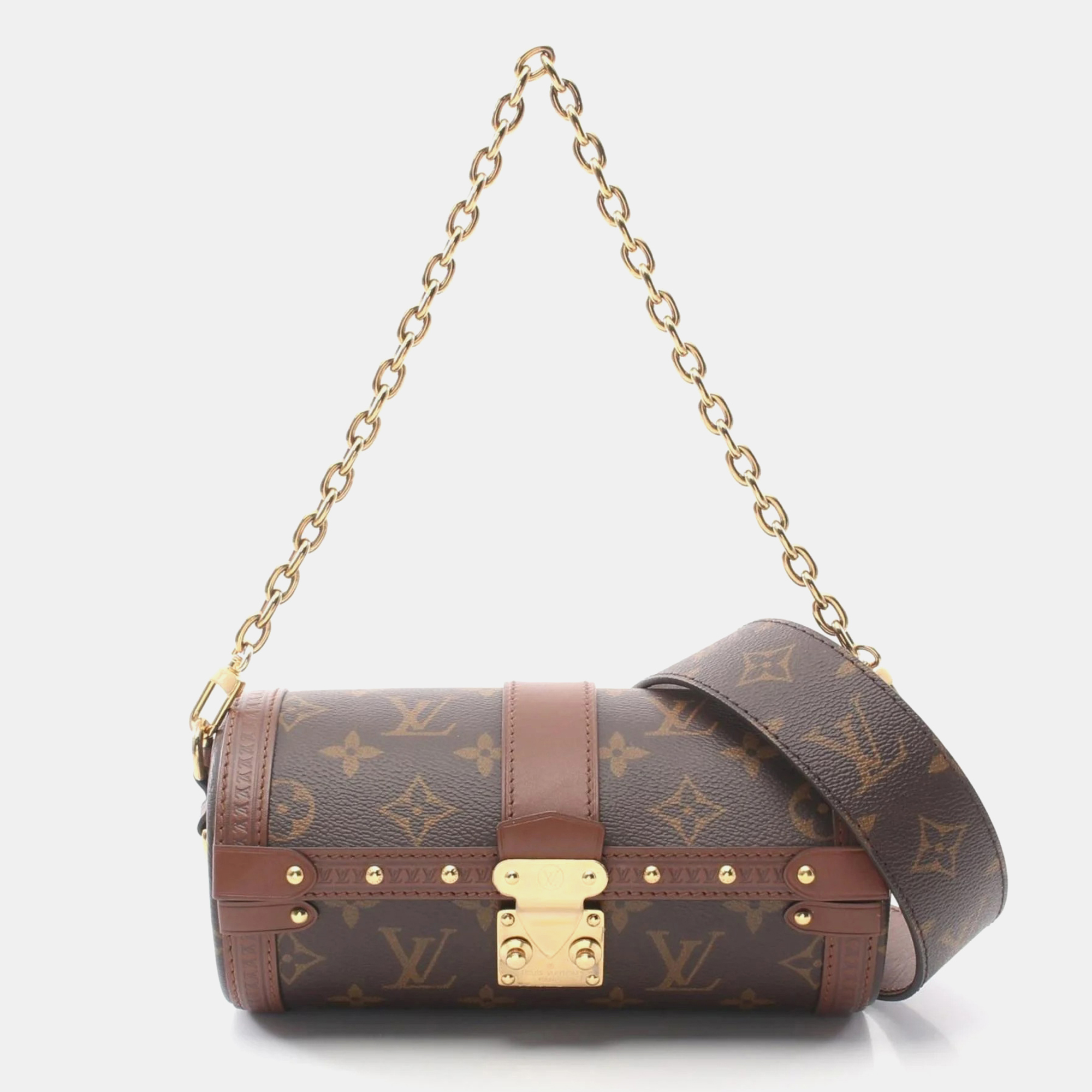

Louis Vuitton Papillon Trunk Shoulder Bag Coated Canvas Leather MonogramBrown, Brown