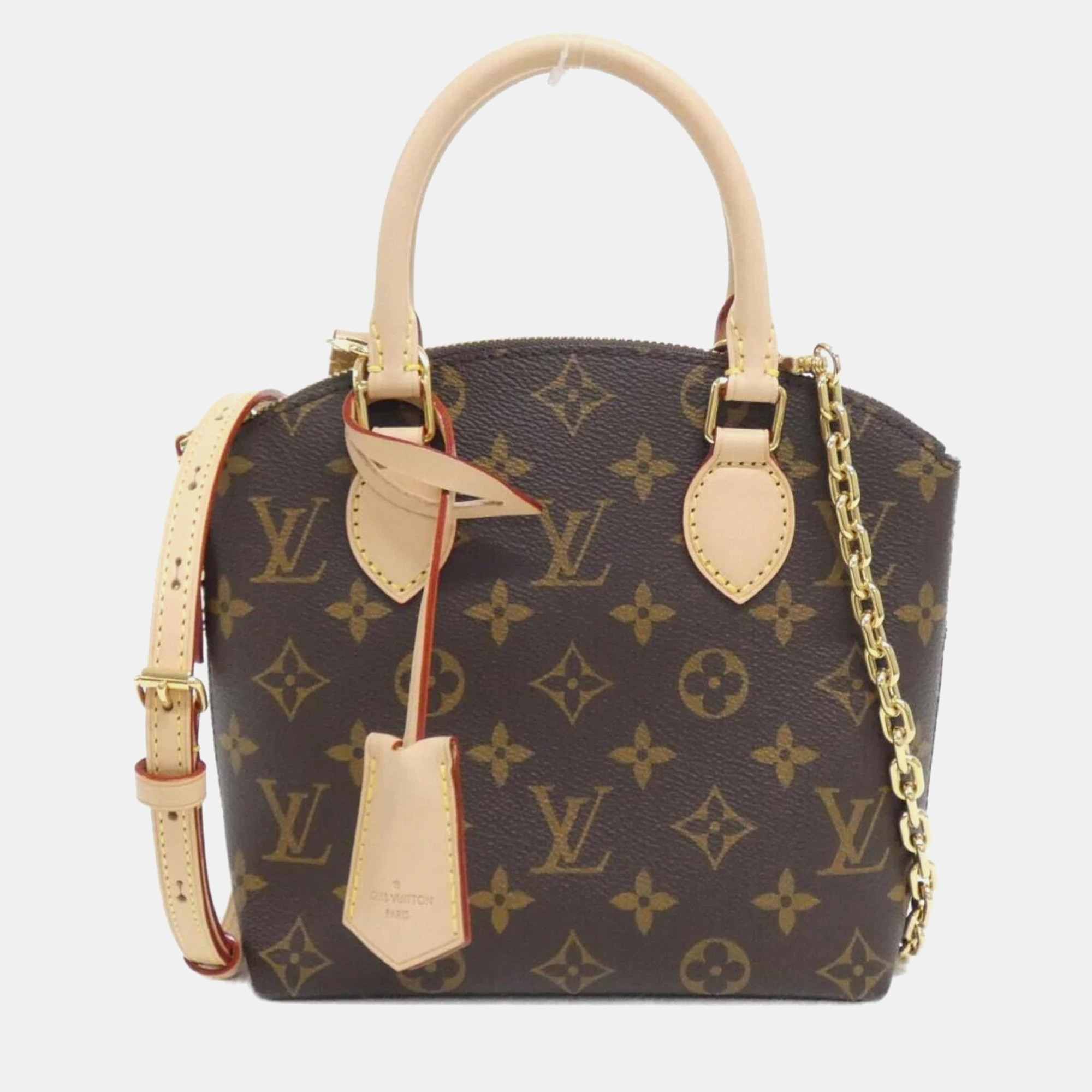 

Louis Vuitton Lockit BB Monogram Coated Canvas Handbag, Brown