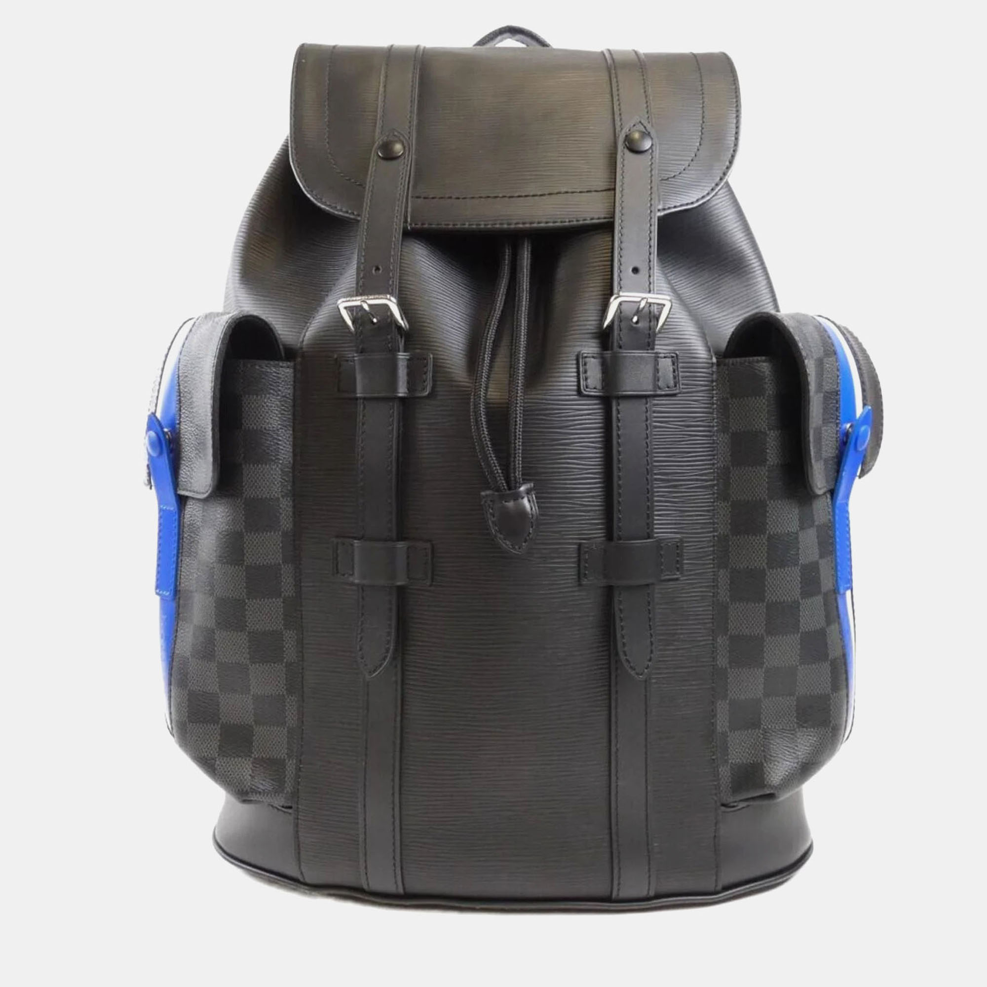 

Louis Vuitton Epi Damier Graphite Christopher PM Backpack, Black