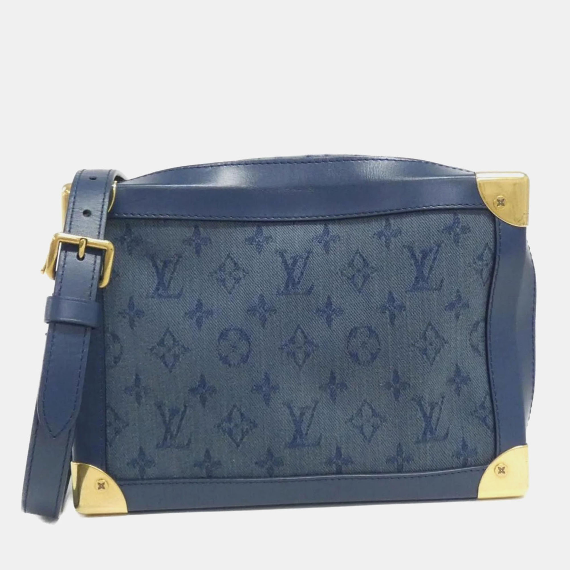 

Louis Vuitton Monogram Denim Soft Trunk Shoulder Bag, Blue