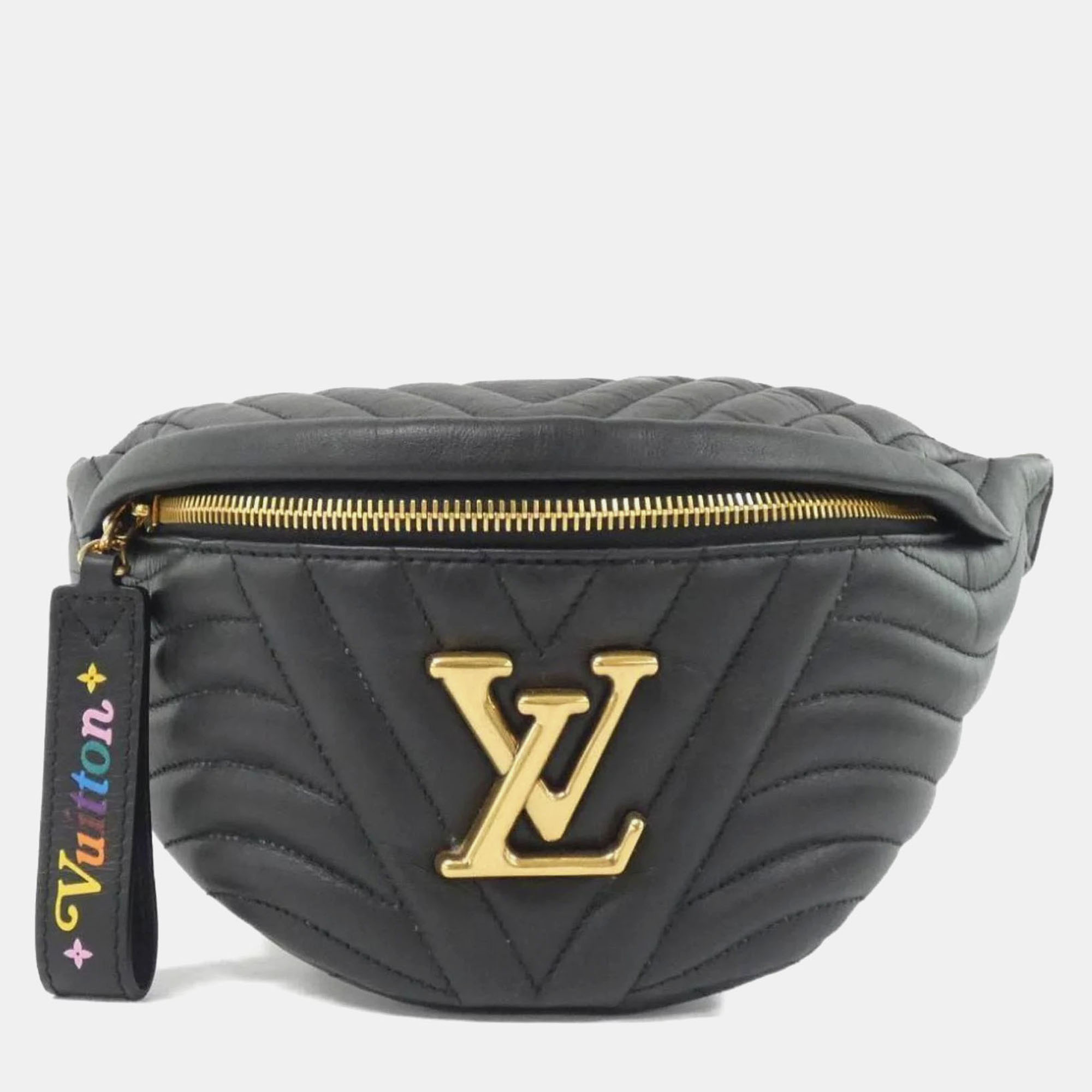 

Louis Vuitton New Wave Black Leather Bumbag