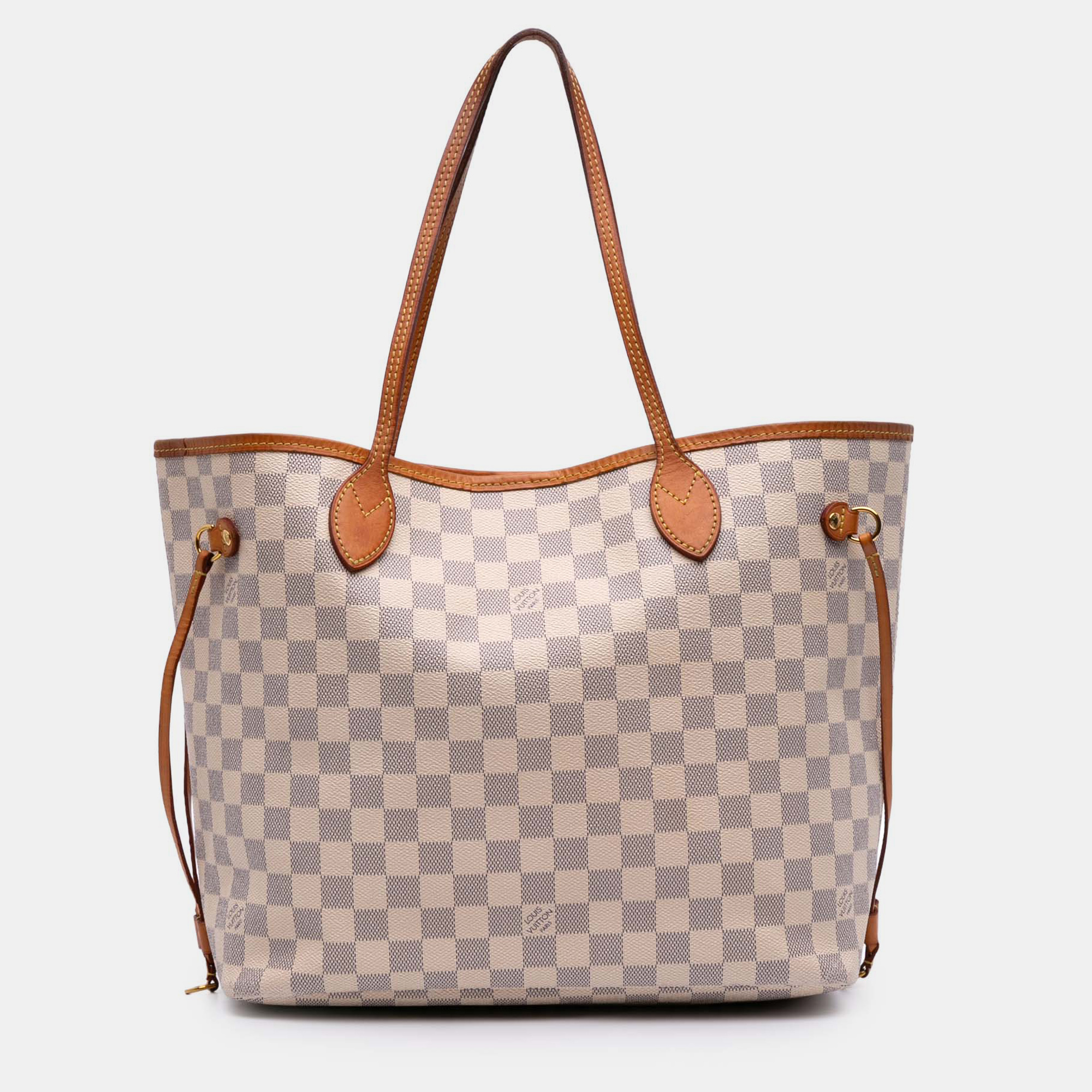 

Louis Vuitton White Damier Azur Neverfull MM
