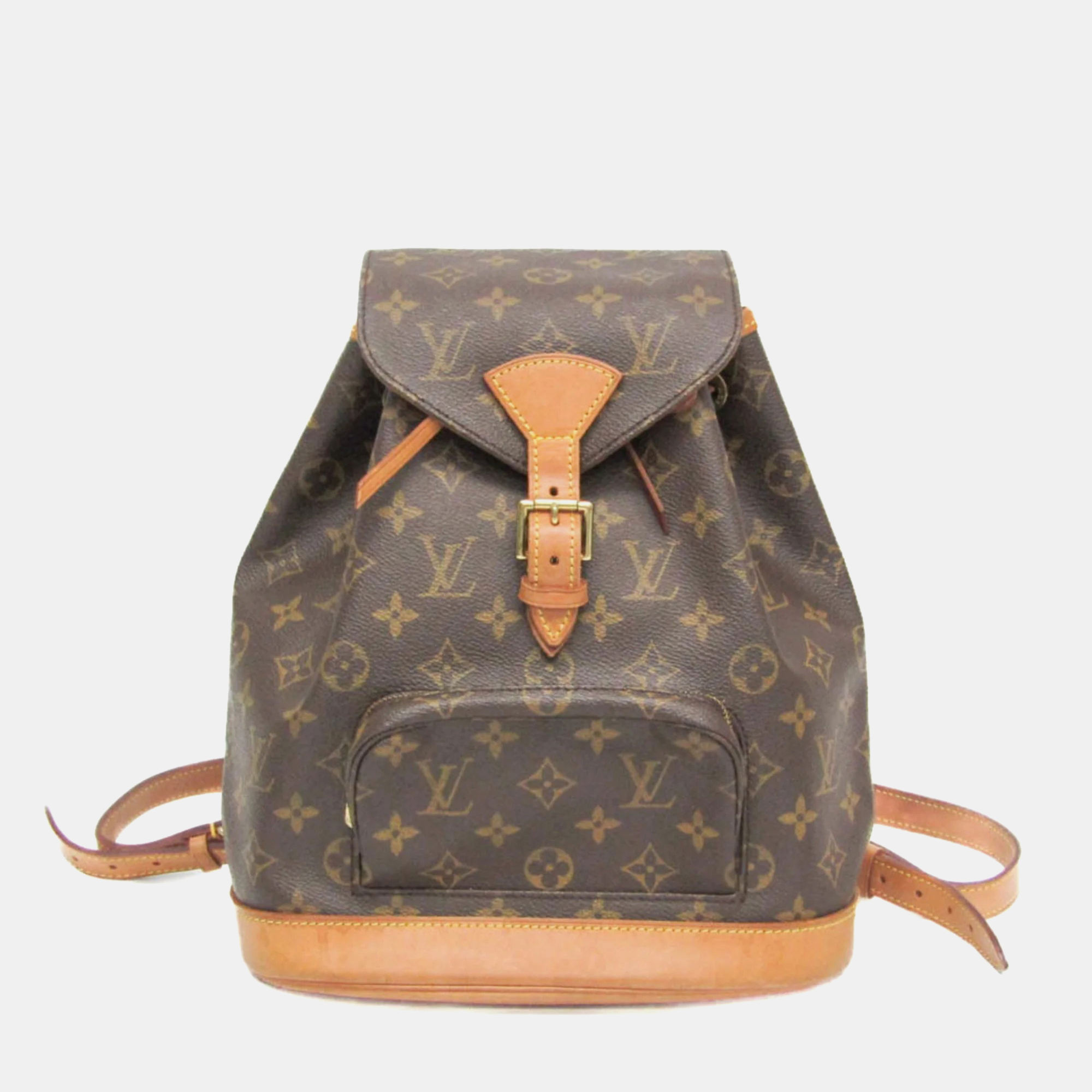 

Louis Vuitton Monogram Montsouris MM Backpack Monogram, Brown