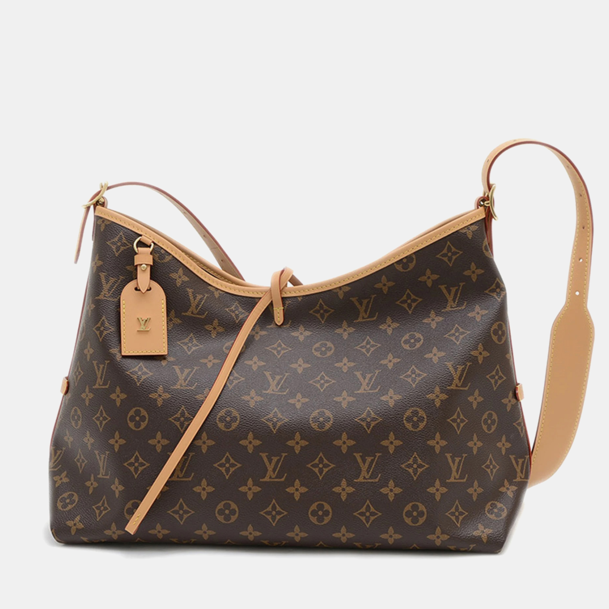 

Louis Vuitton Carryall NM MM Monogram Canvas Shoulder Bag, Brown
