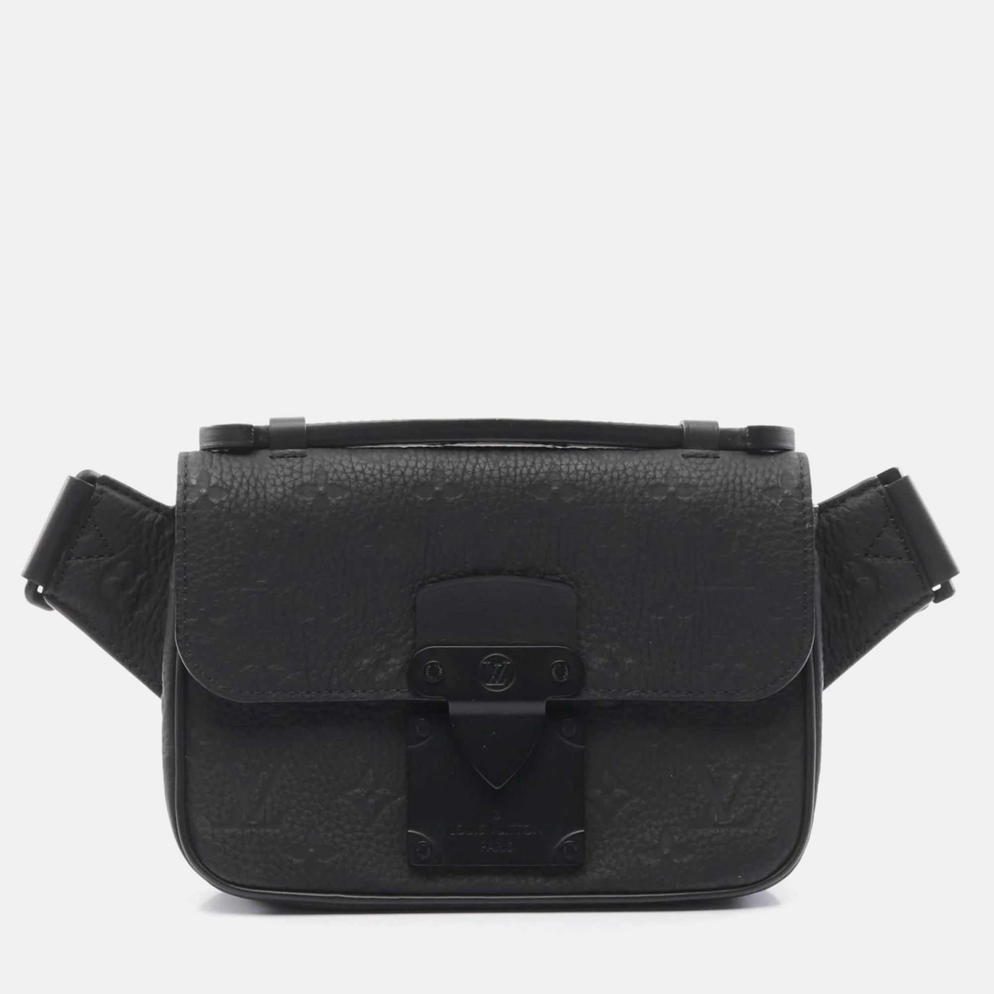 

Louis Vuitton S-Lock Sling Bag Waist Body Leather Black
