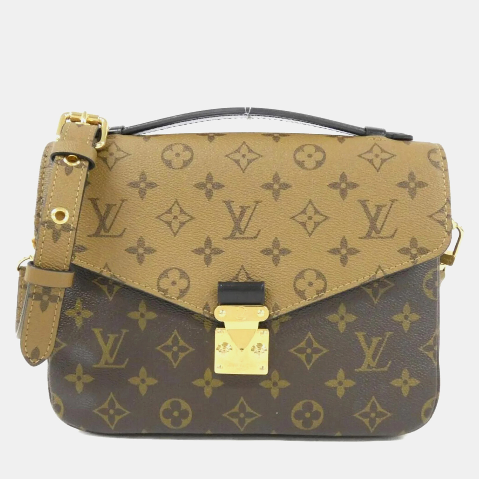 

Louis Vuitton Brown Monogram Reverse Pochette Metis MM Handbag