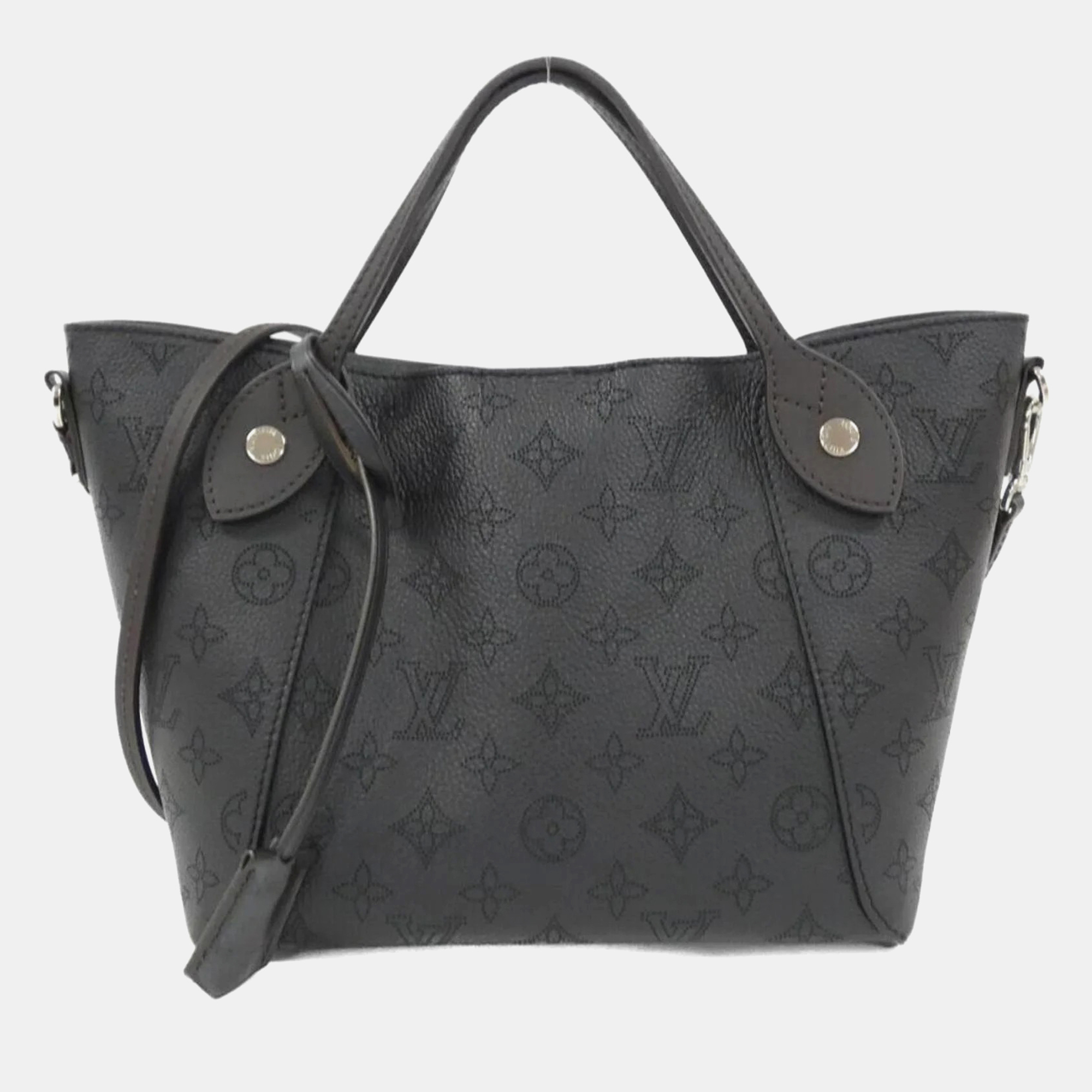 

Louis Vuitton Hina PM Mahina Leather Tote Bag, Black