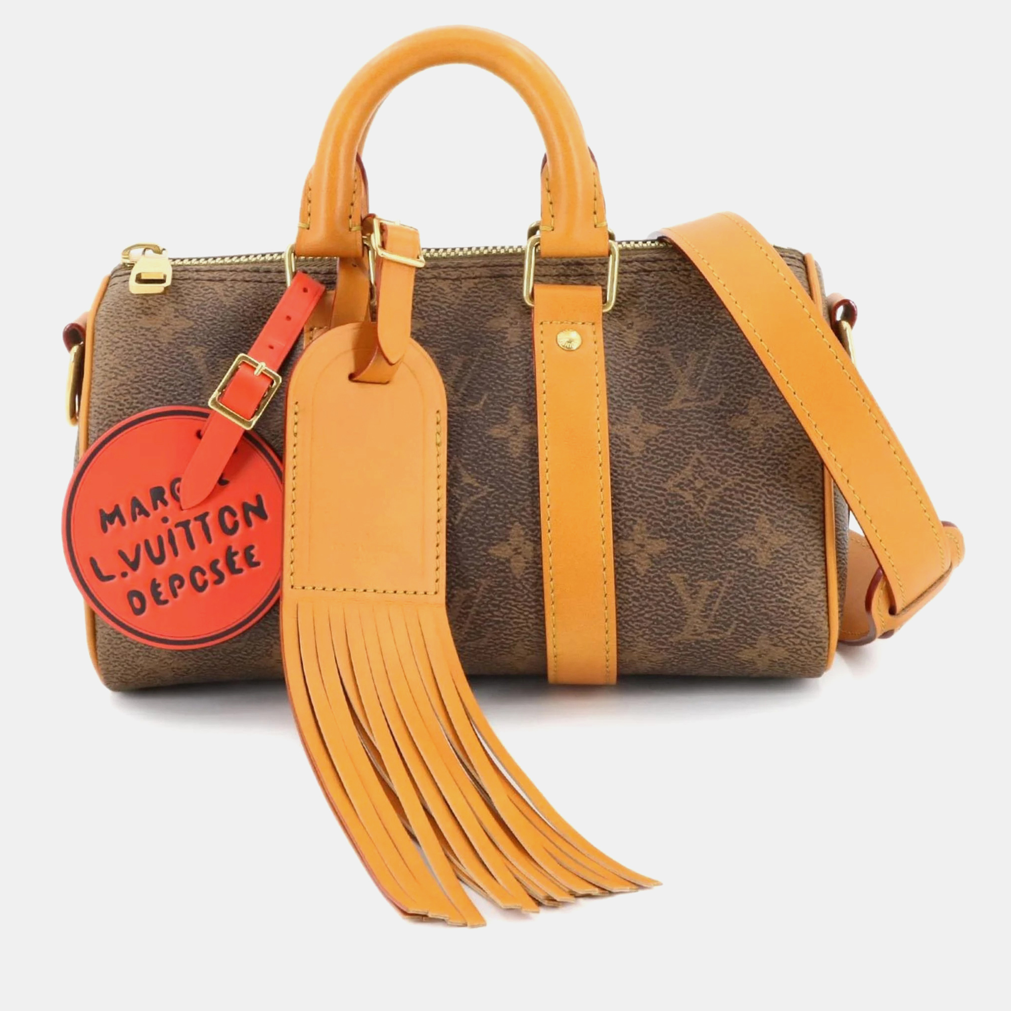 

Louis Vuitton Brown Monogram Keepall Bandouliere 25 Hand Shoulder Bag