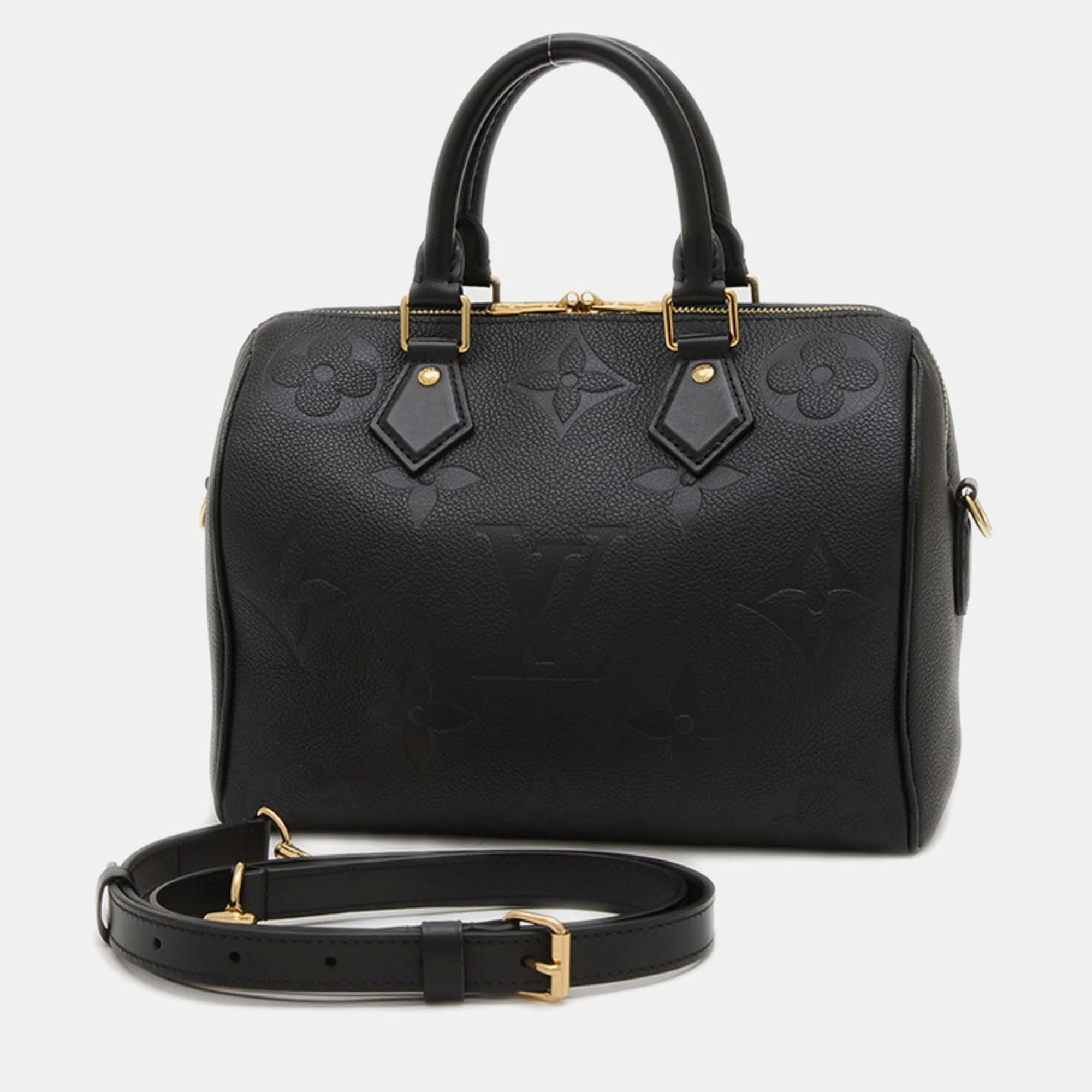 

Louis Vuitton Monogram Empreinte Speedy Bandouliere 25 2Way Bag Hand Shoulder Noir, Black