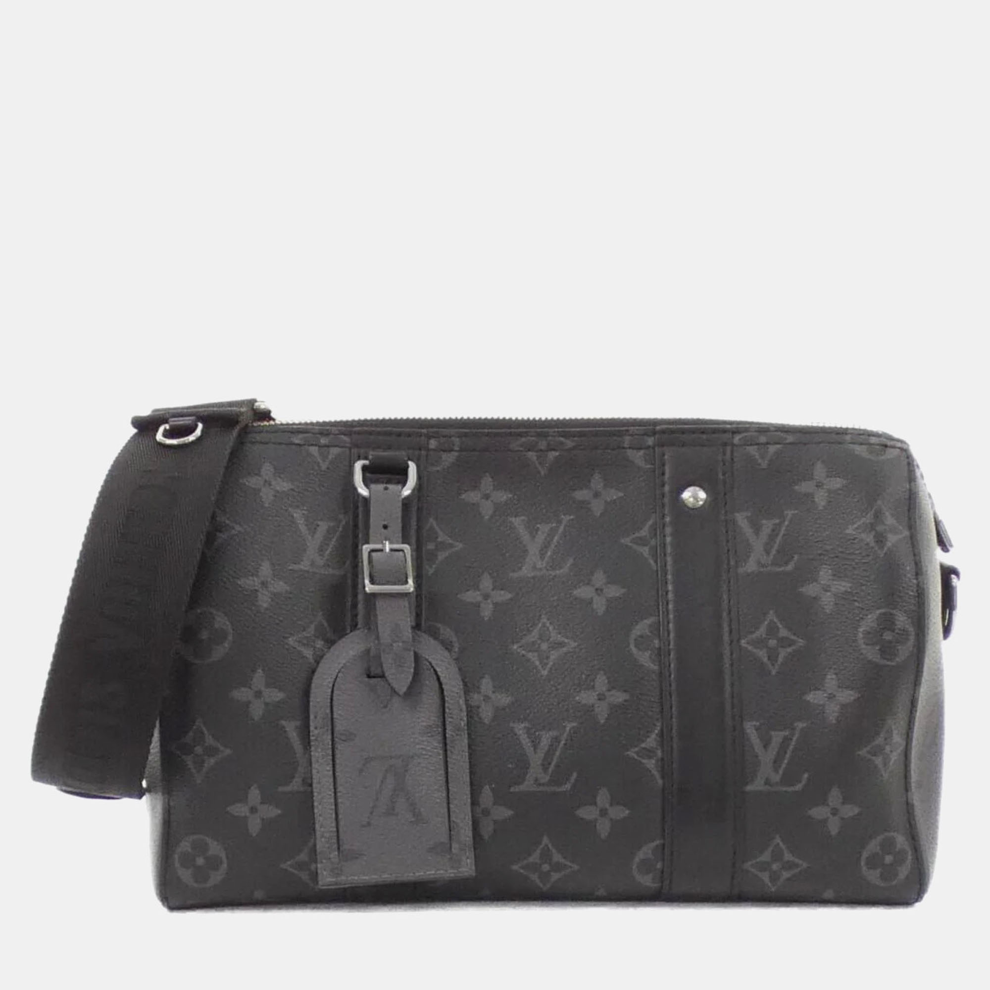 

Louis Vuitton Monogram Eclipse Reverse City Keepall Shoulder Bag, Black