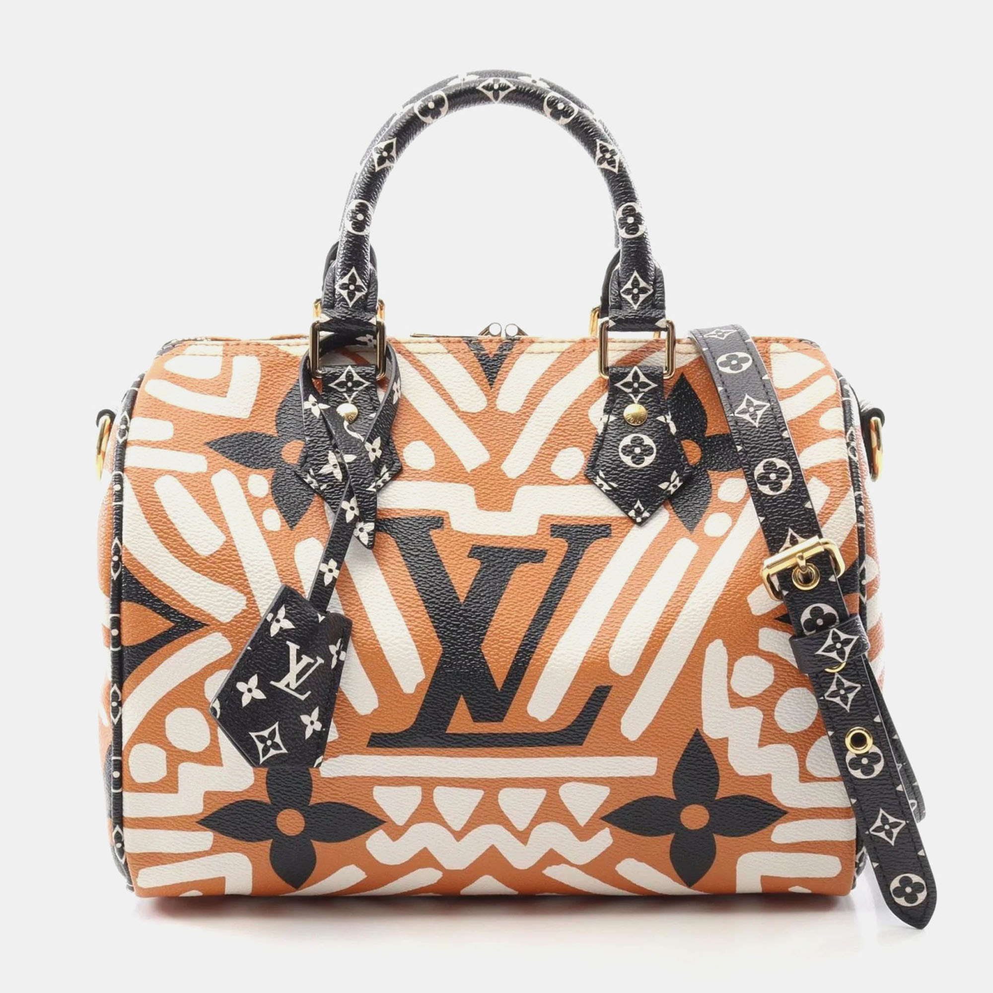 

Louis Vuitton Speedy Bandouliere 25 Orange Canvas Handbag, Multicolor