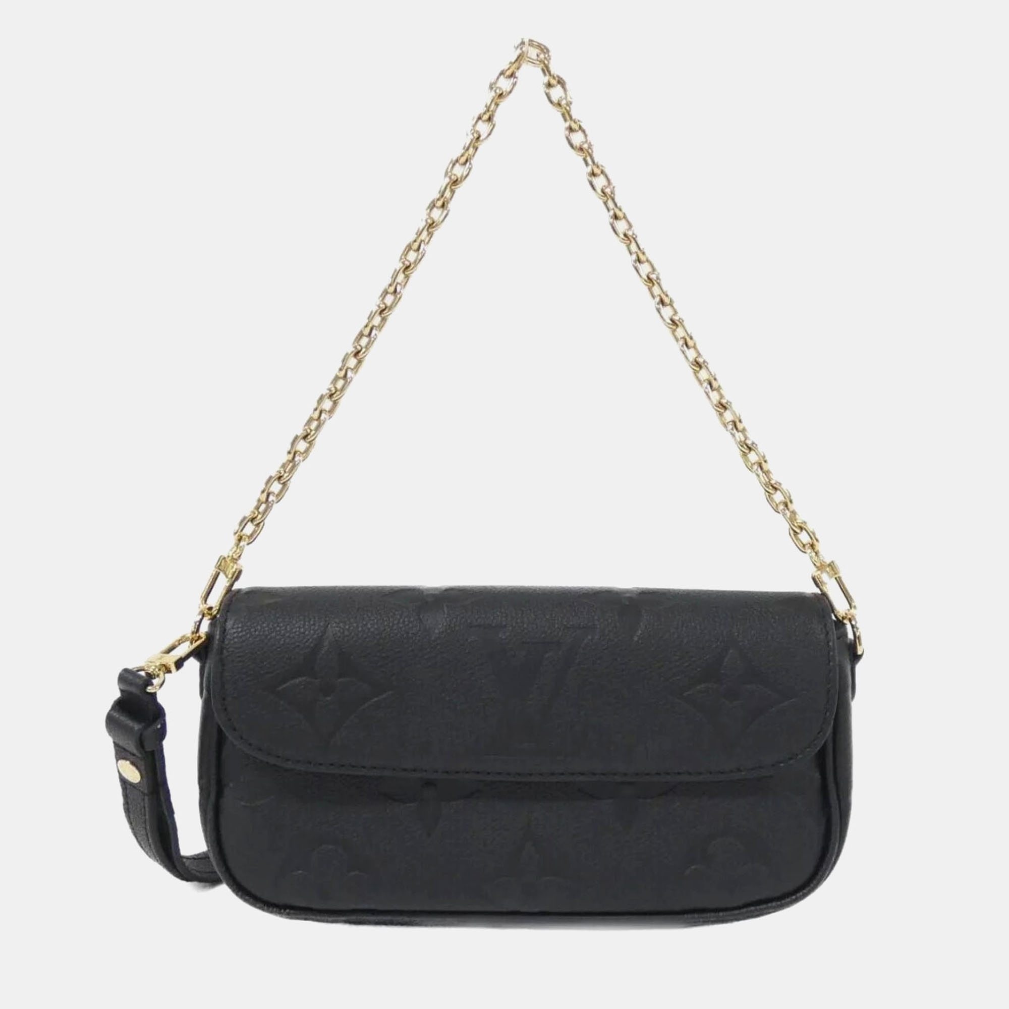

Louis Vuitton Monogram Empreinte Wallet On Chain Ivy Shoulder Bag, Black