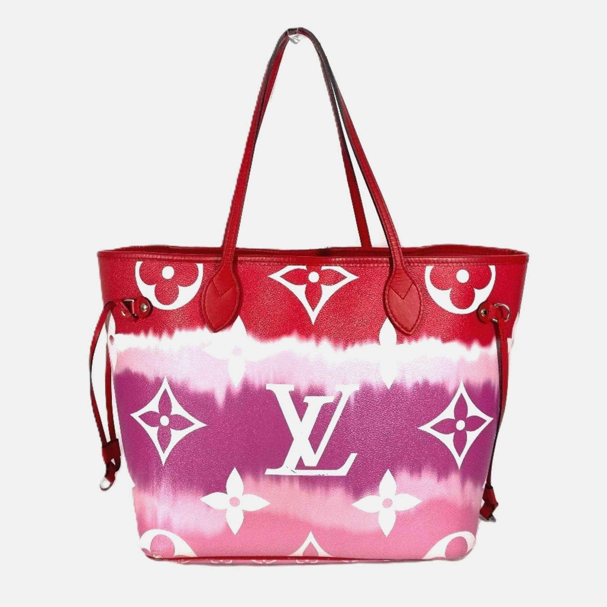 

Louis Vuitton Neverfull MM Red Canvas Shoulder Bag, Multicolor