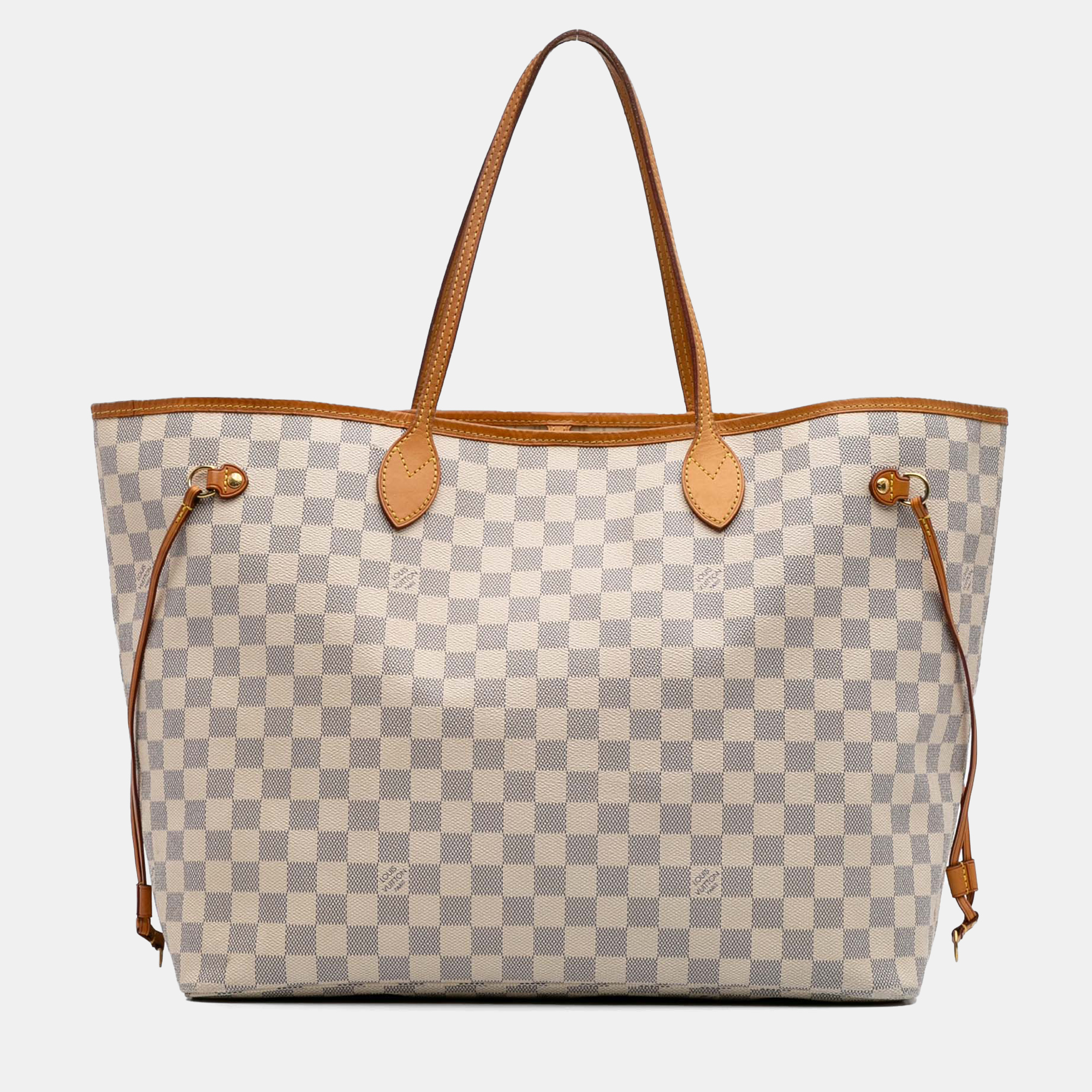 

Louis Vuitton White Damier Azur Neverfull GM
