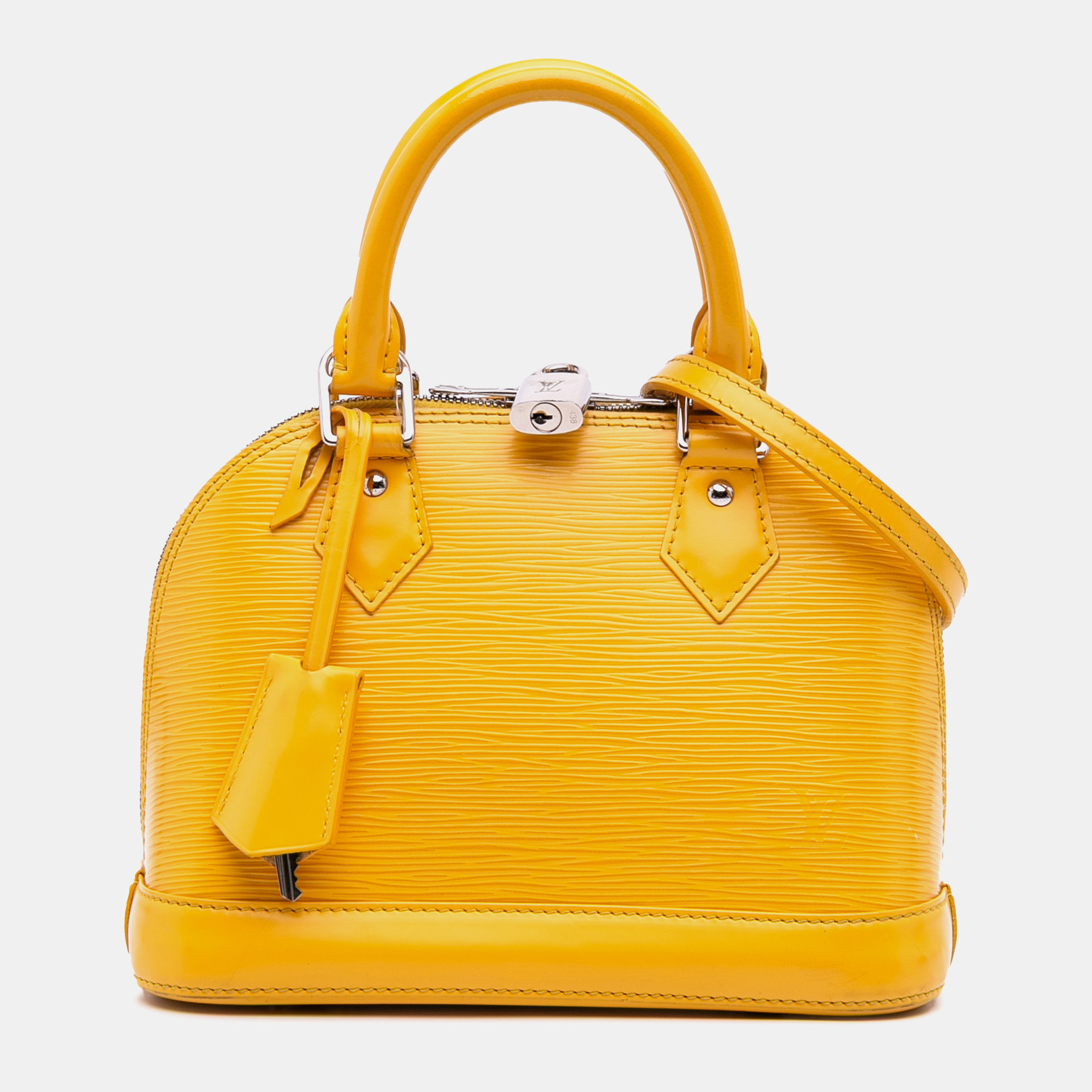 

Louis Vuitton Yellow Epi Alma BB Bag