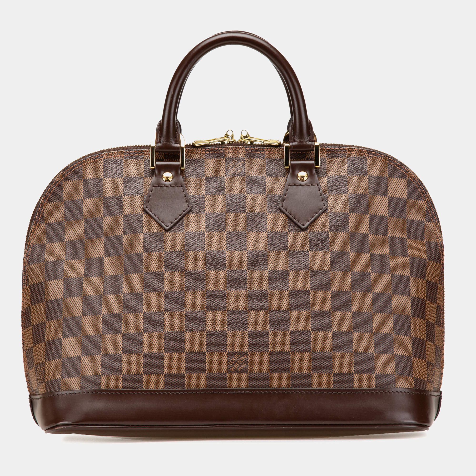 

Louis Vuitton Brown Damier Ebene Alma PM Bag