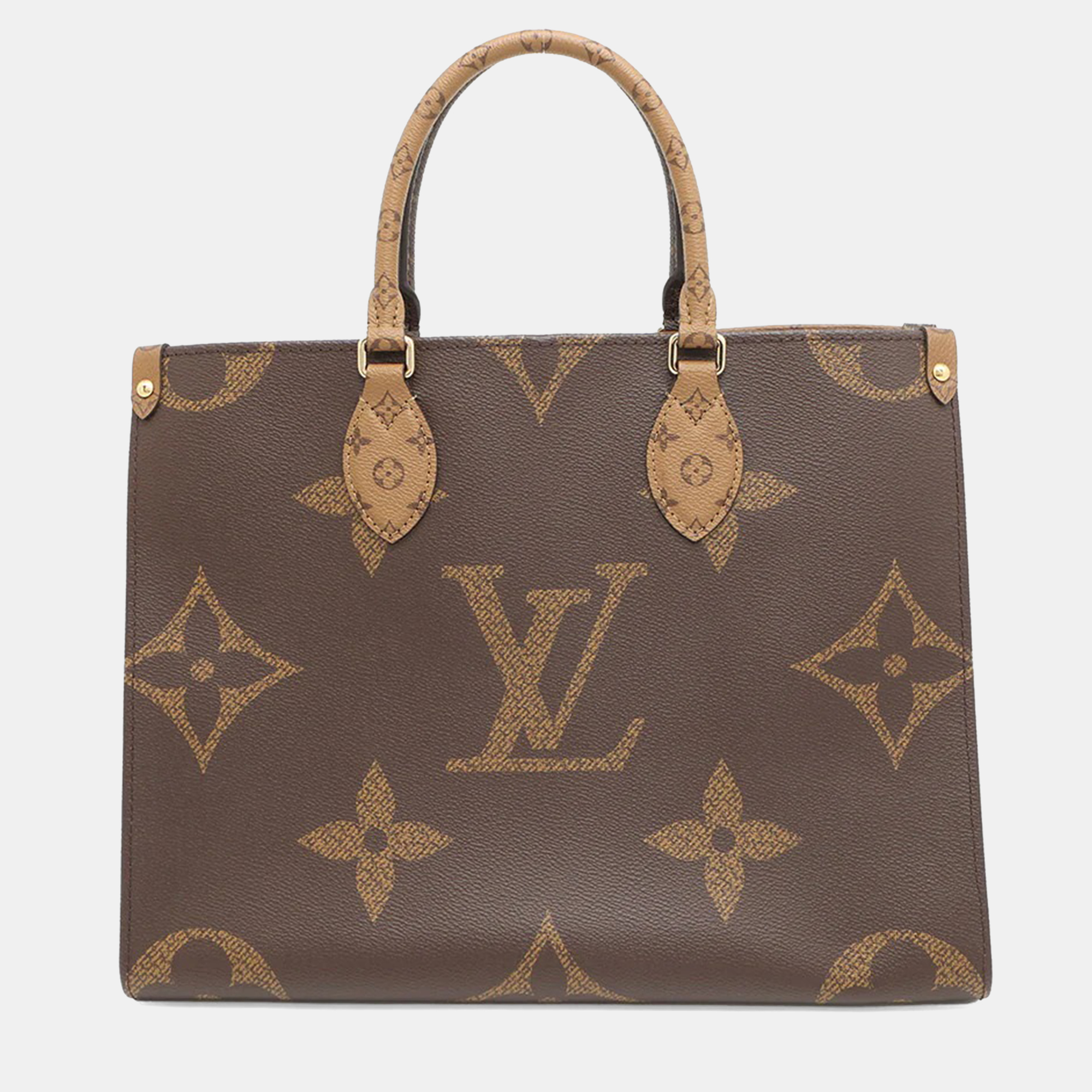 

Louis Vuitton Onthego Red Monogram Monogram Reverse Canvas Monogram Giant Size Mm, Brown