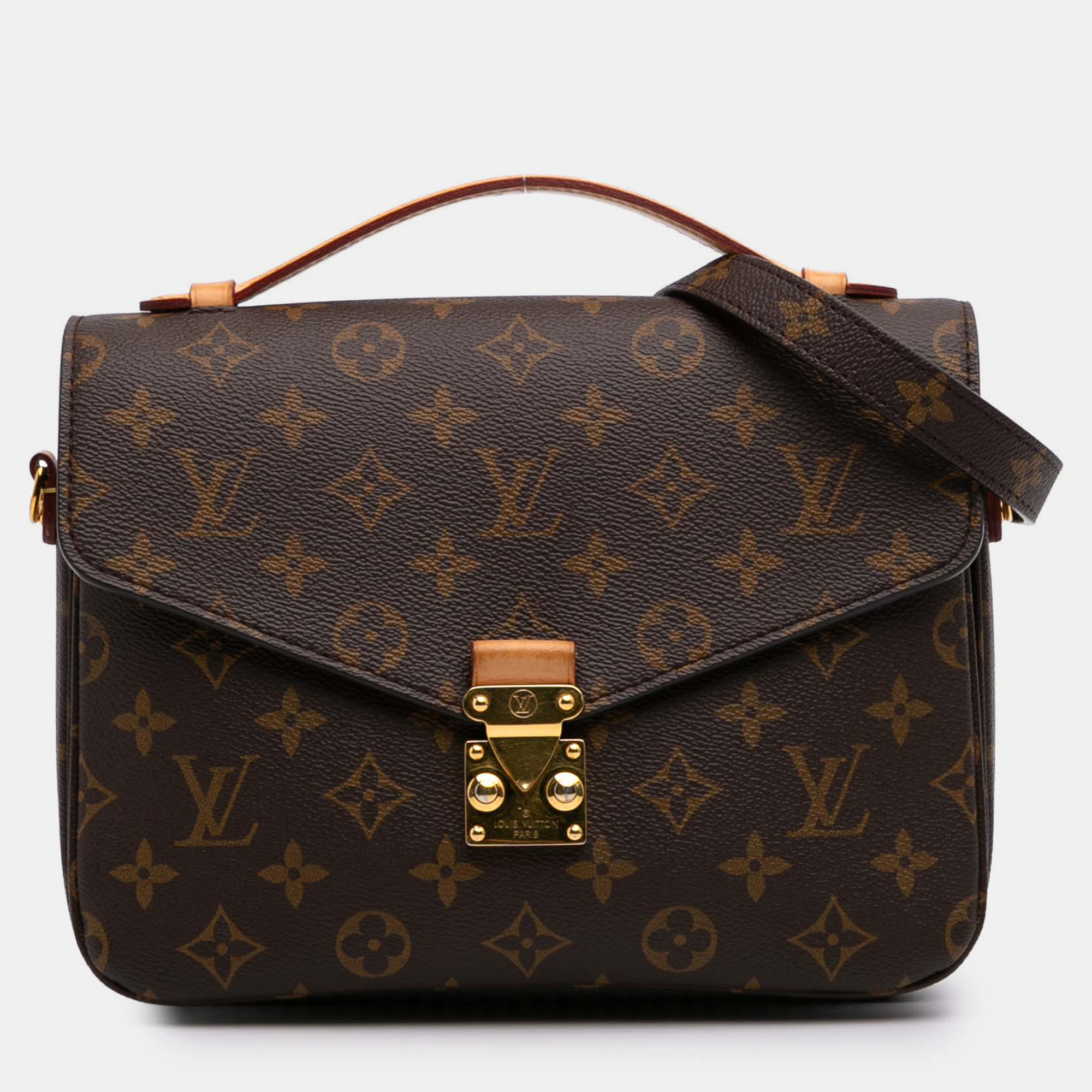 

Louis Vuitton Brown Monogram Pochette Metis