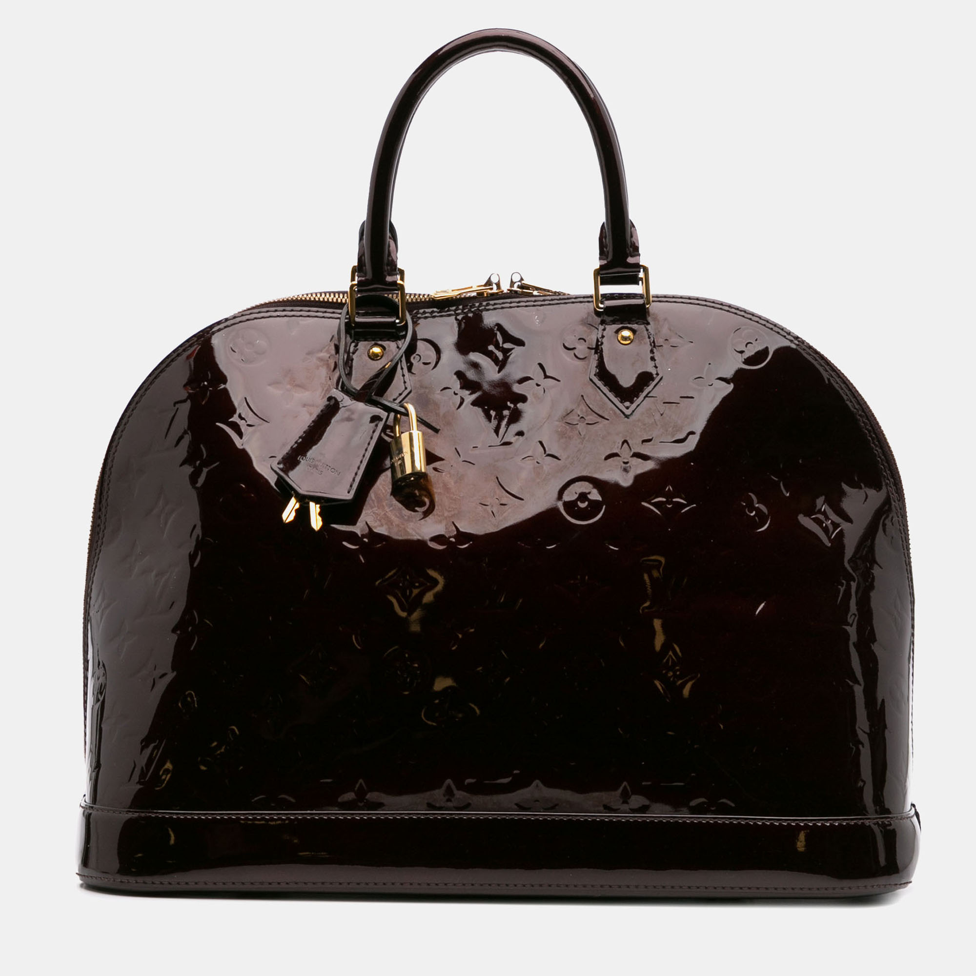 

Louis Vuitton Purple Monogram Vernis Alma GM Bag