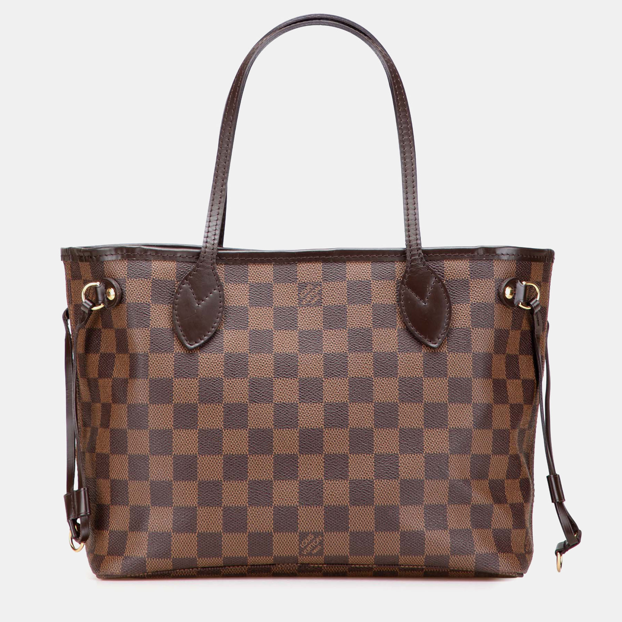 

Louis Vuitton Brown Damier Ebene Neverfull PM Bag