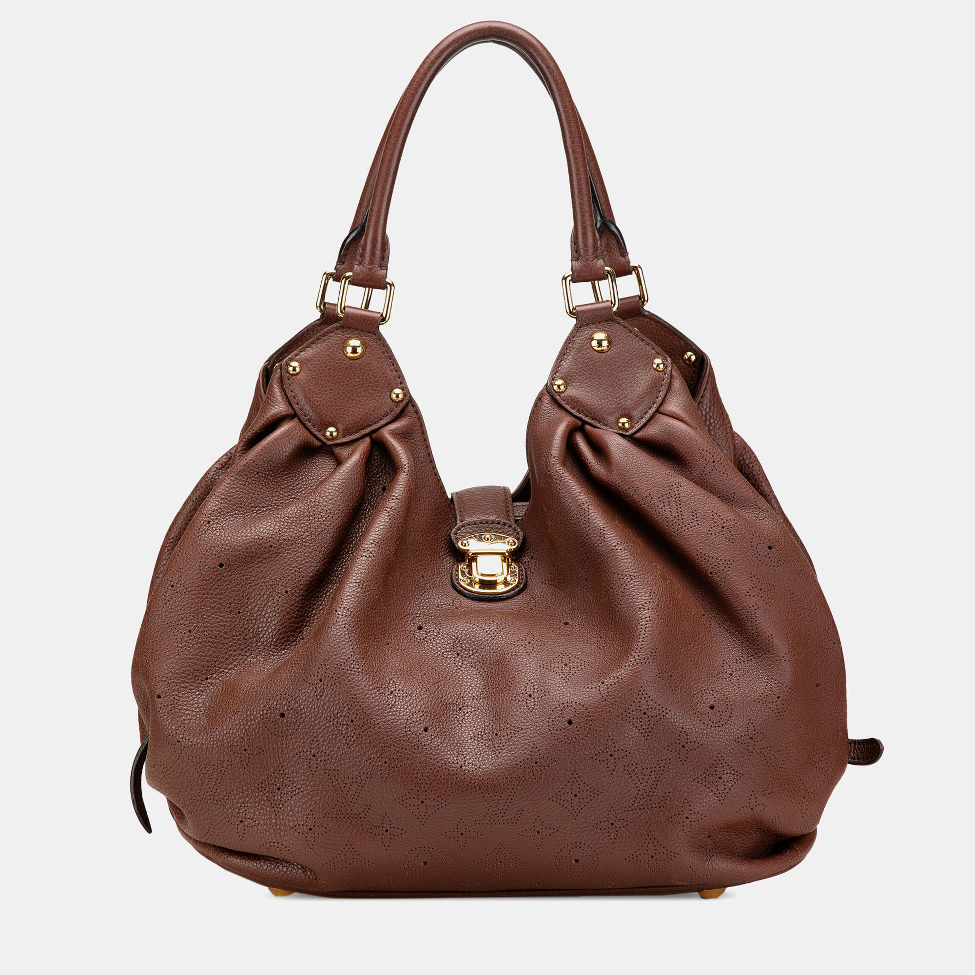 

Louis Vuitton Brown Monogram Mahina  Hobo