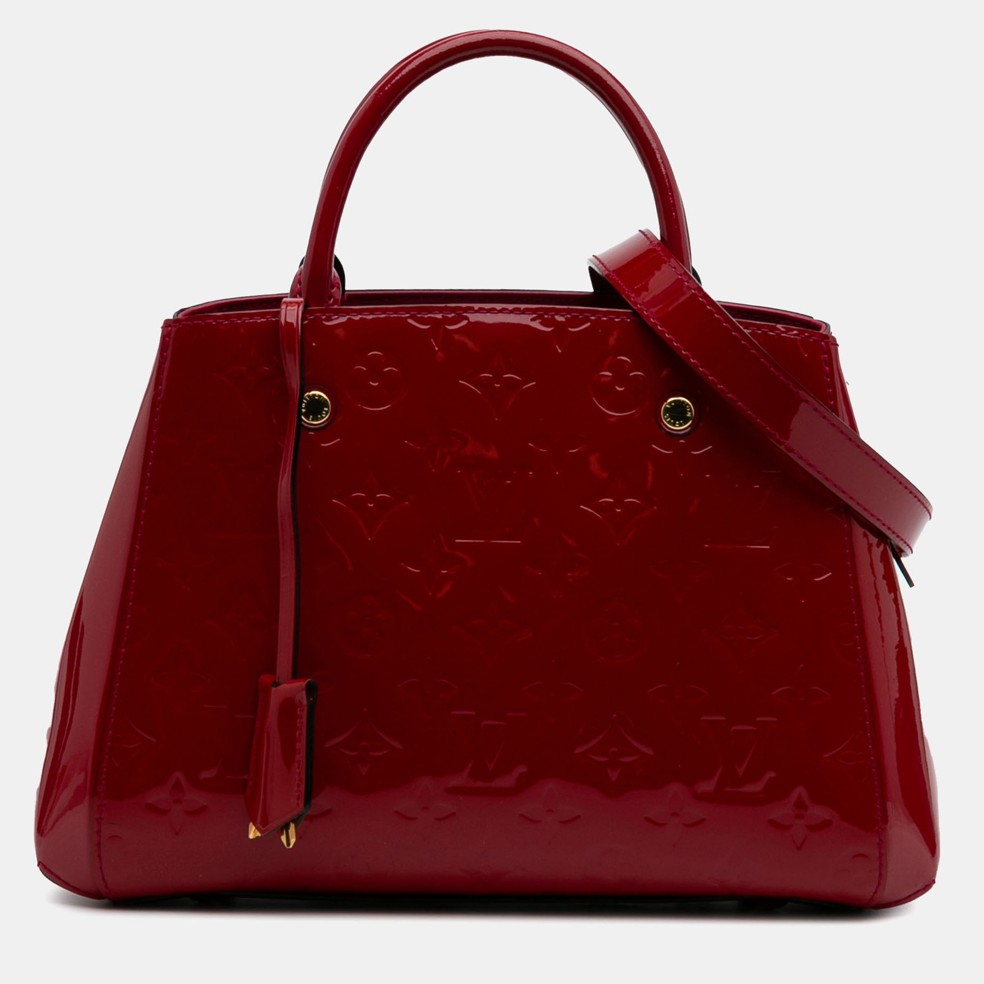 

Louis Vuitton Red Monogram Vernis Montaigne BB Bag