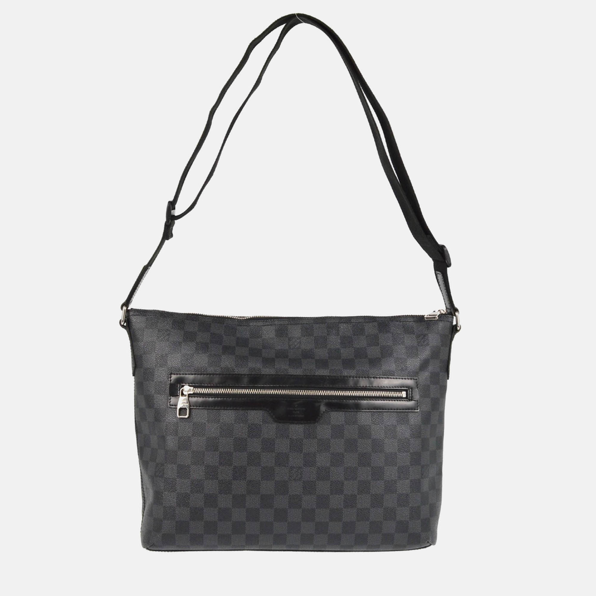 

Louis Vuitton Mick MM Damier Graphite Canvas Shoulder Bag, Black