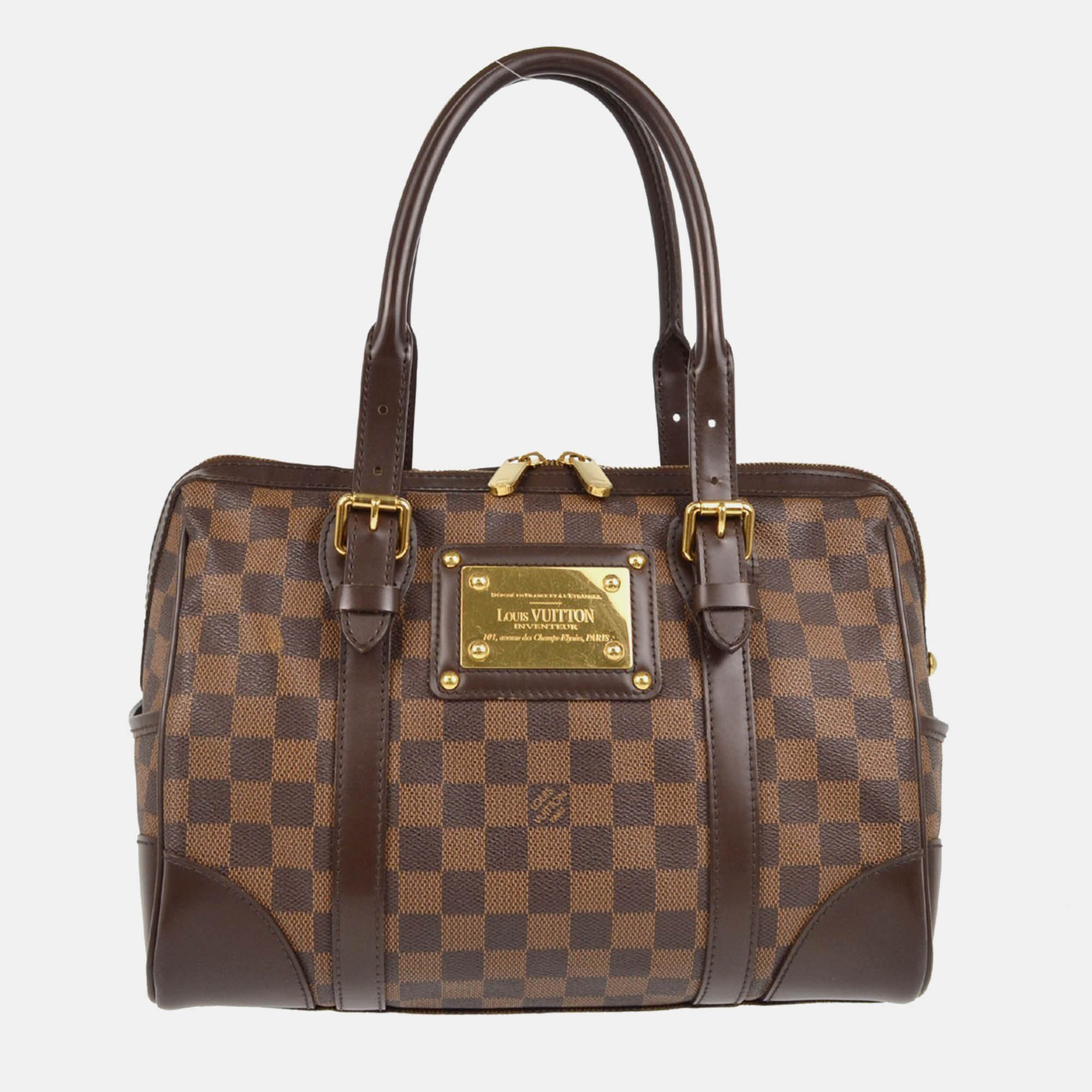 

Louis Vuitton Berkeley Damier Ebene Canvas Handbag, Brown