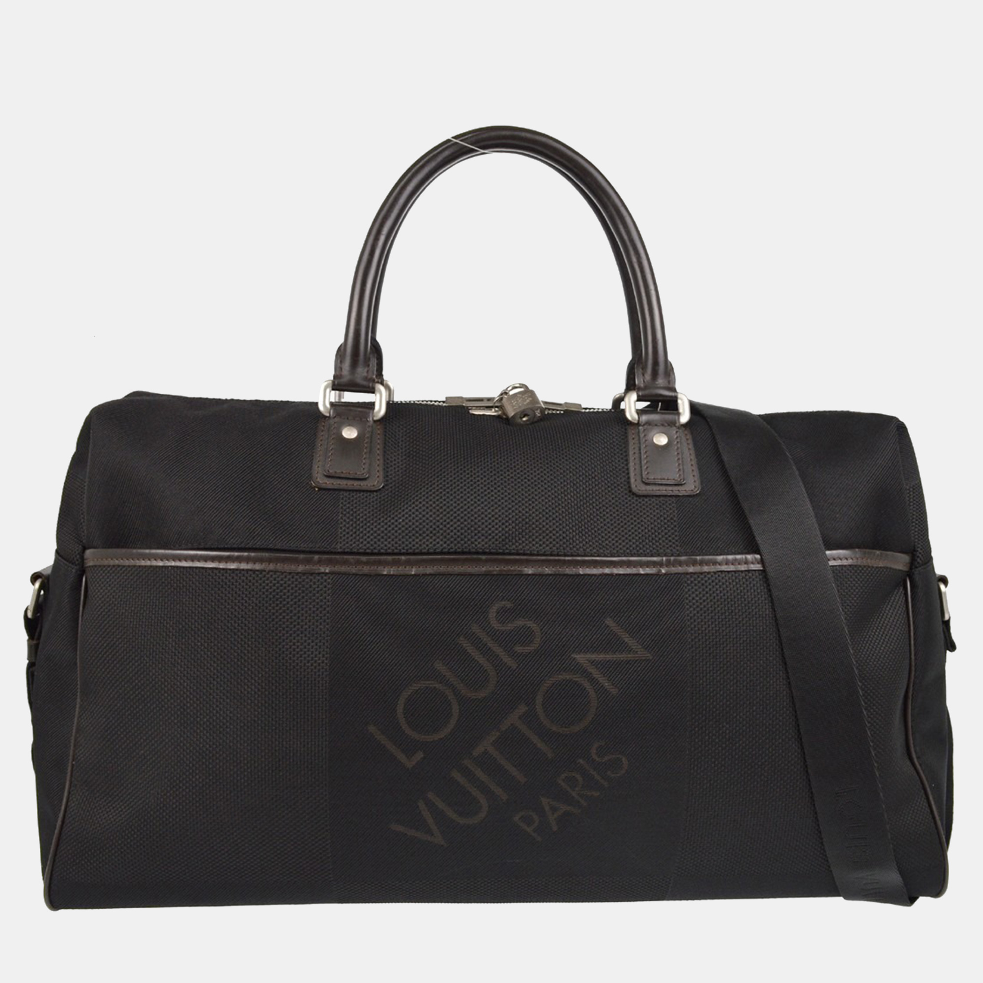 

Louis Vuitton Black Damier Geant Albatross Duffle Bag