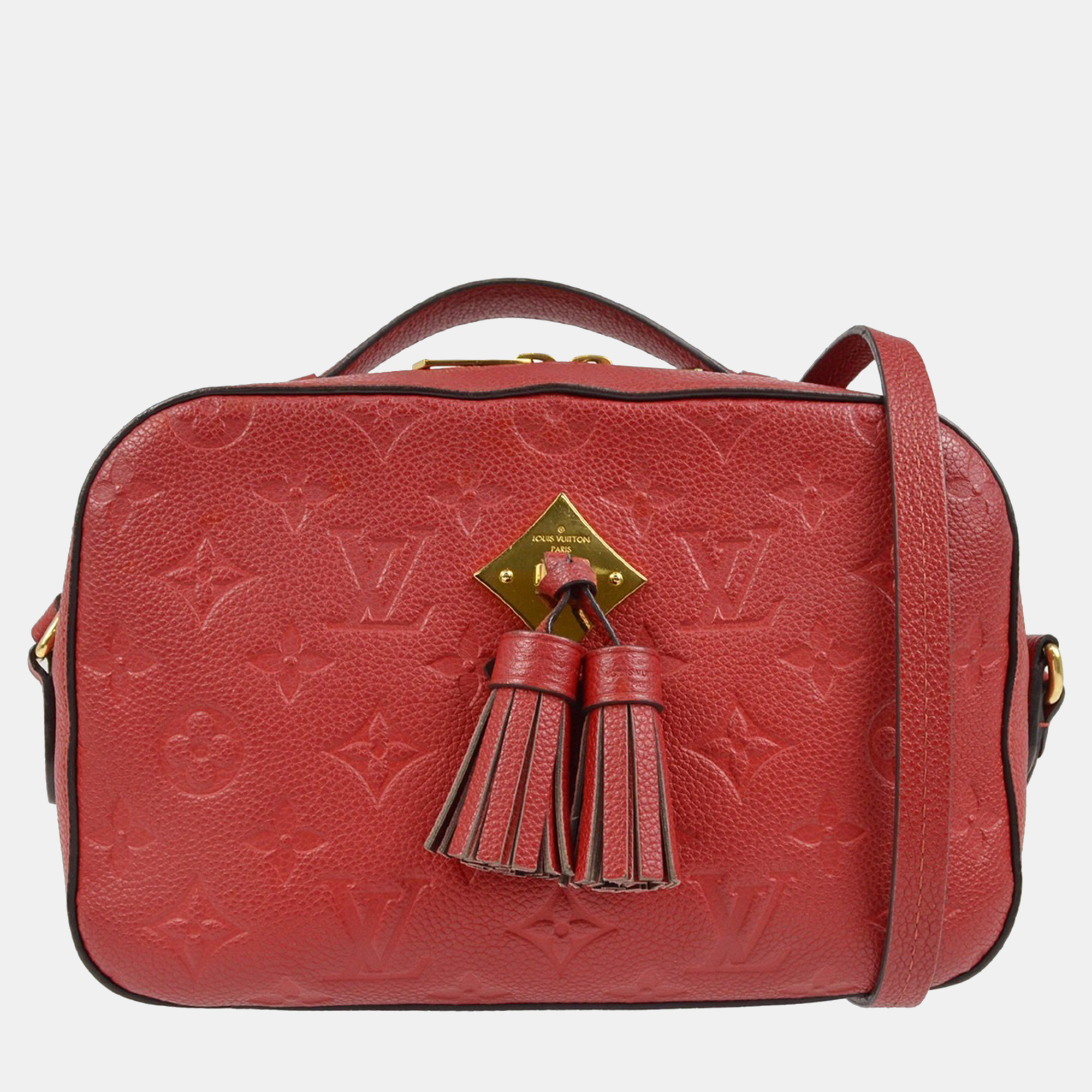 

Louis Vuitton Saintonge Red Monogram Empreinte Crossbody Bag