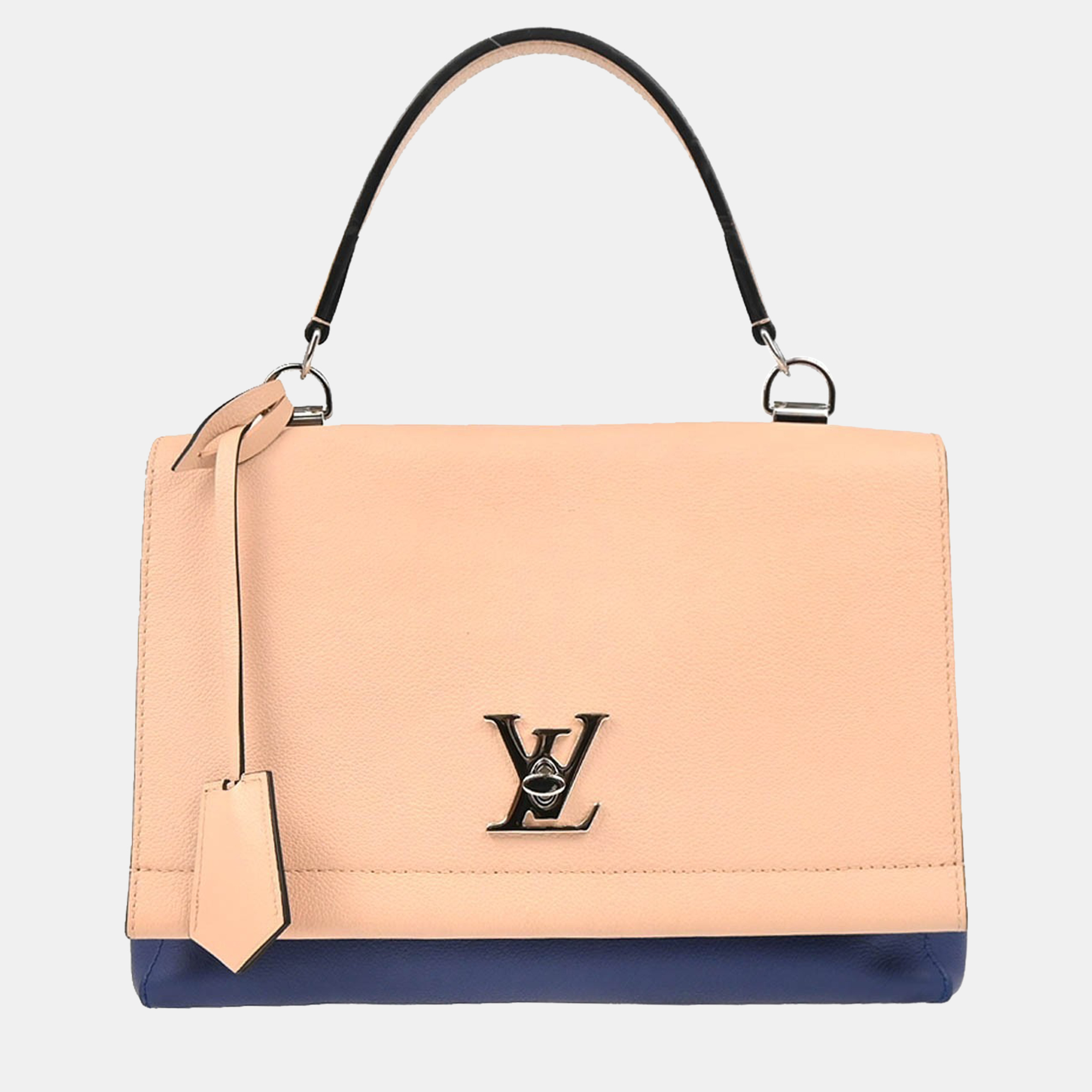 

Louis Vuitton Lockme II Beige/Blue Leather Handbag, Pink