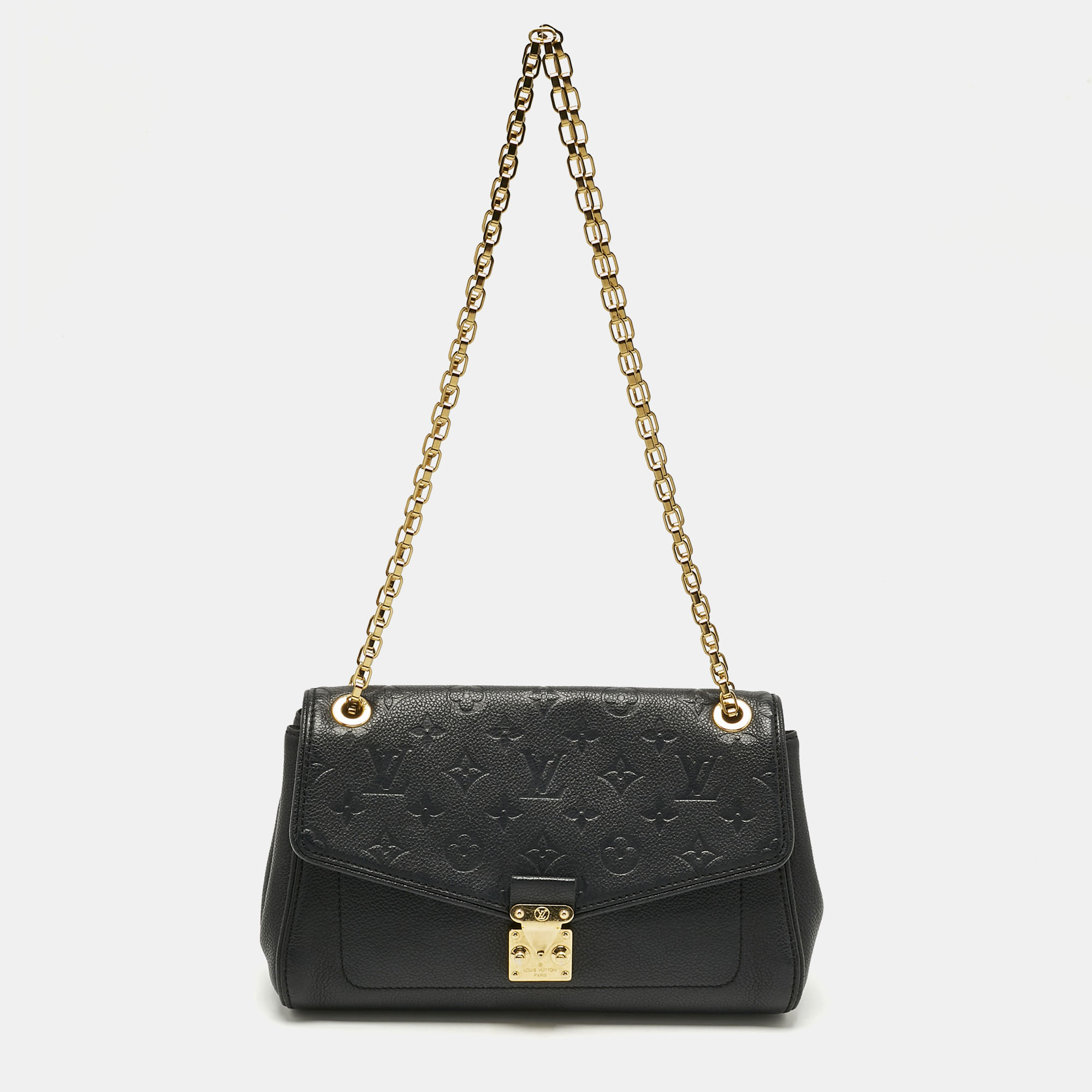 

Louis Vuitton Black Monogram Empreinte Leather Saint Germain PM Bag