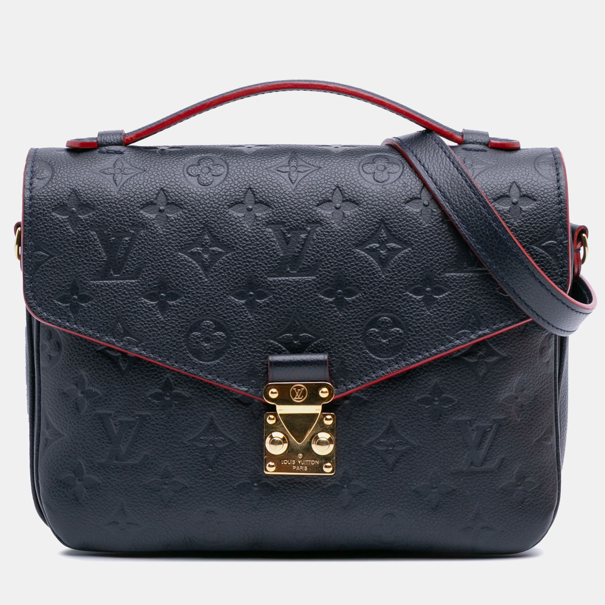 

Louis Vuitton Blue Monogram Empreinte Pochette Metis