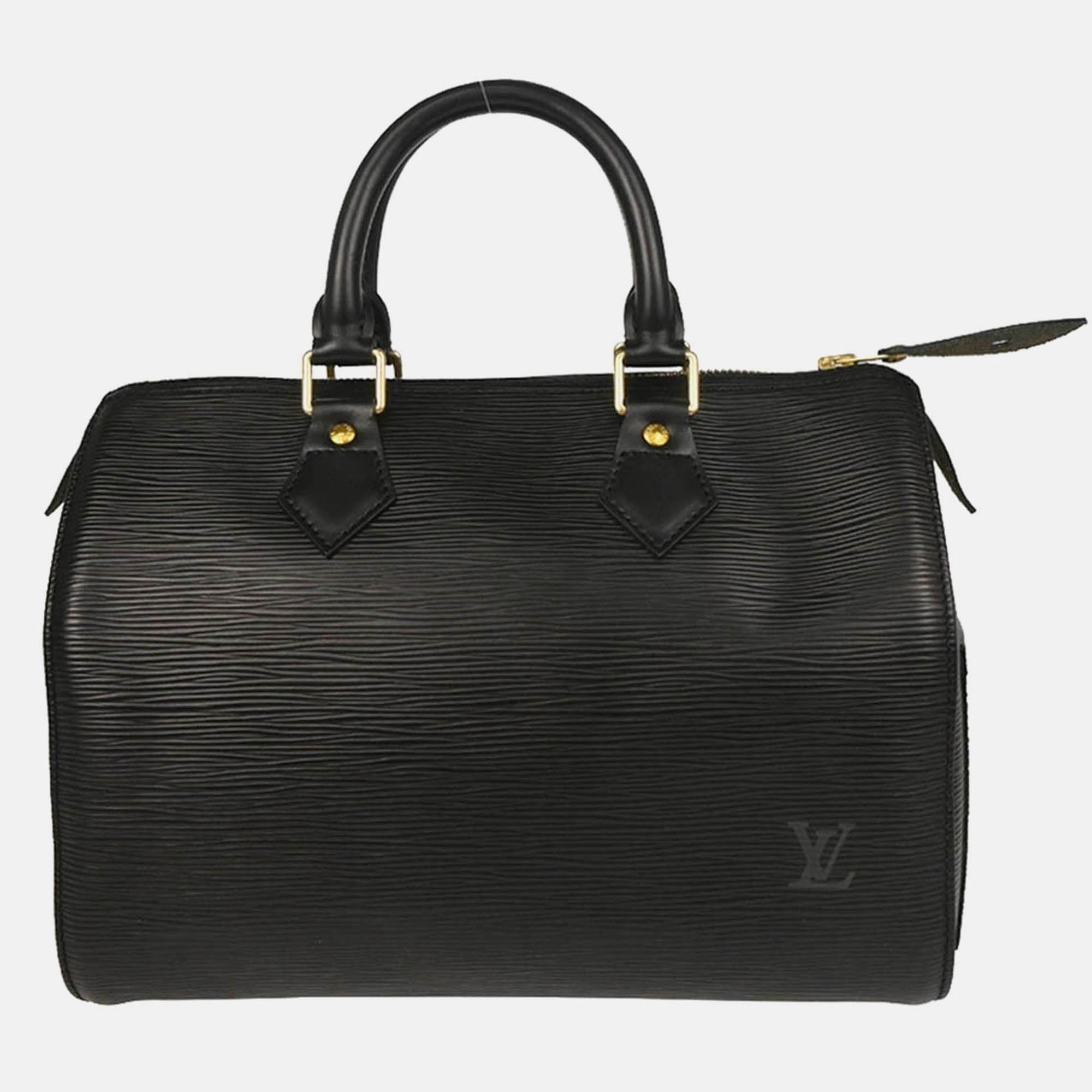 

Louis Vuitton Speedy 25 Black Epi Leather Handbag