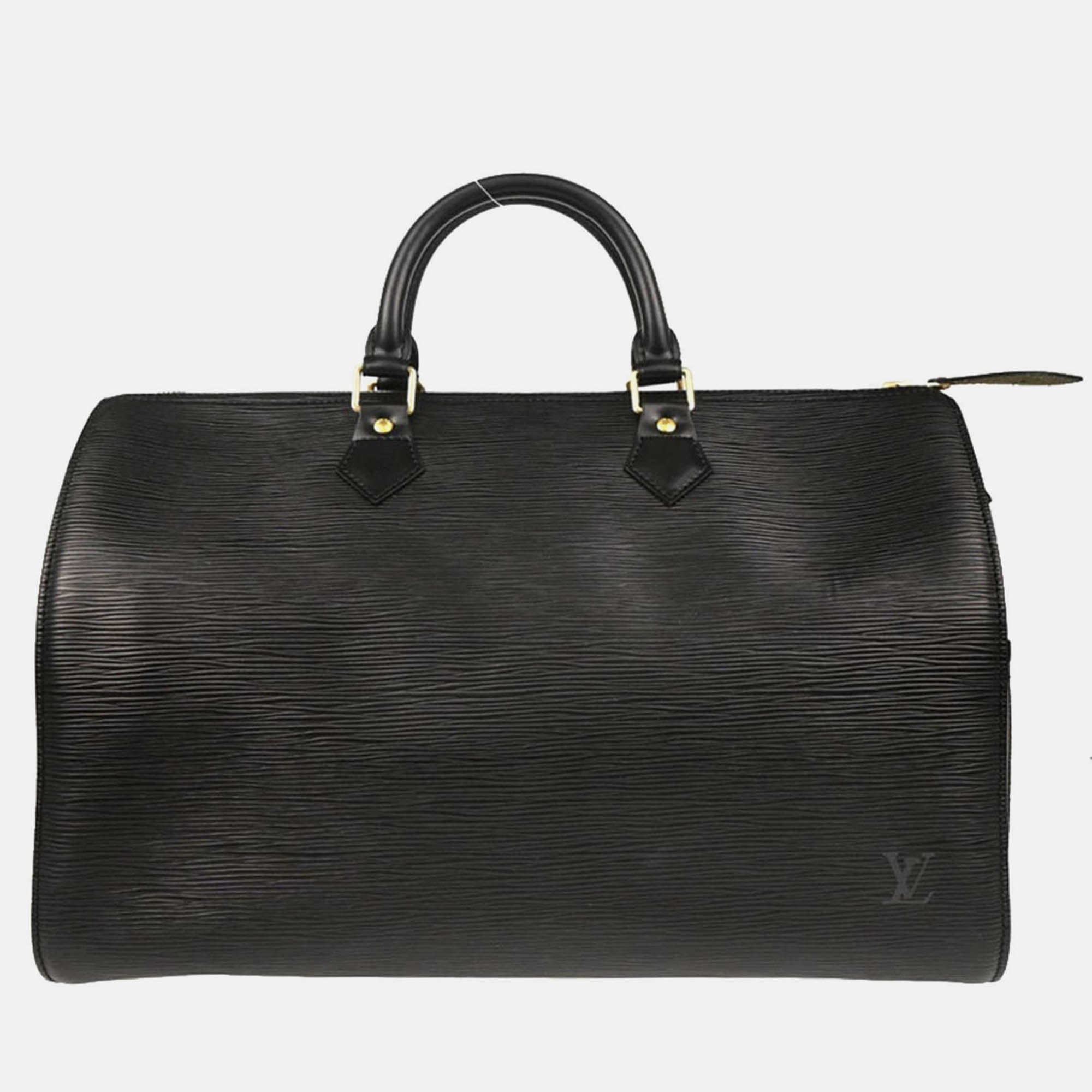 

Louis Vuitton Speedy 35 Black Epi Leather Handbag