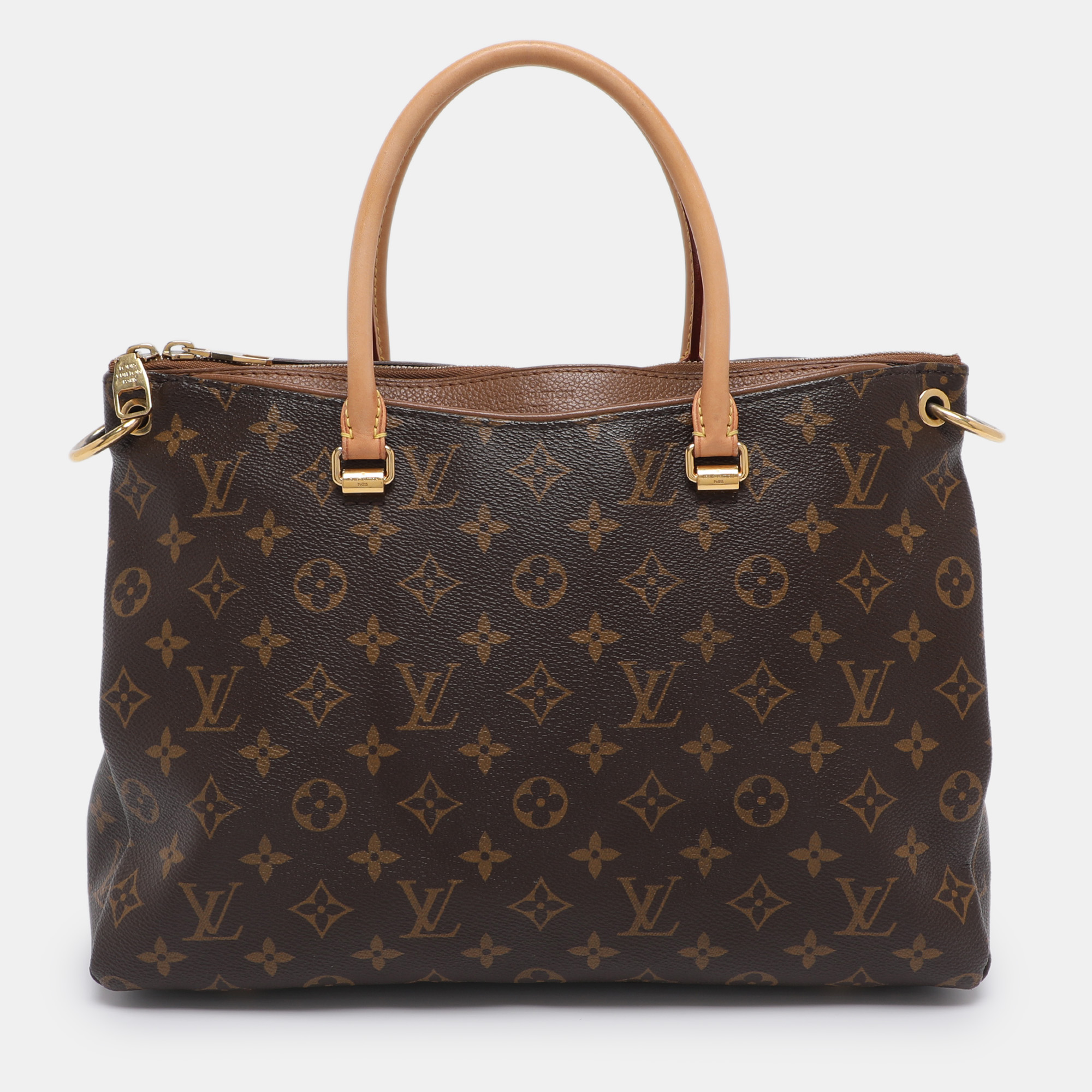 

Louis Vuitton Monogram Canvas Pallas MM Bag, Brown