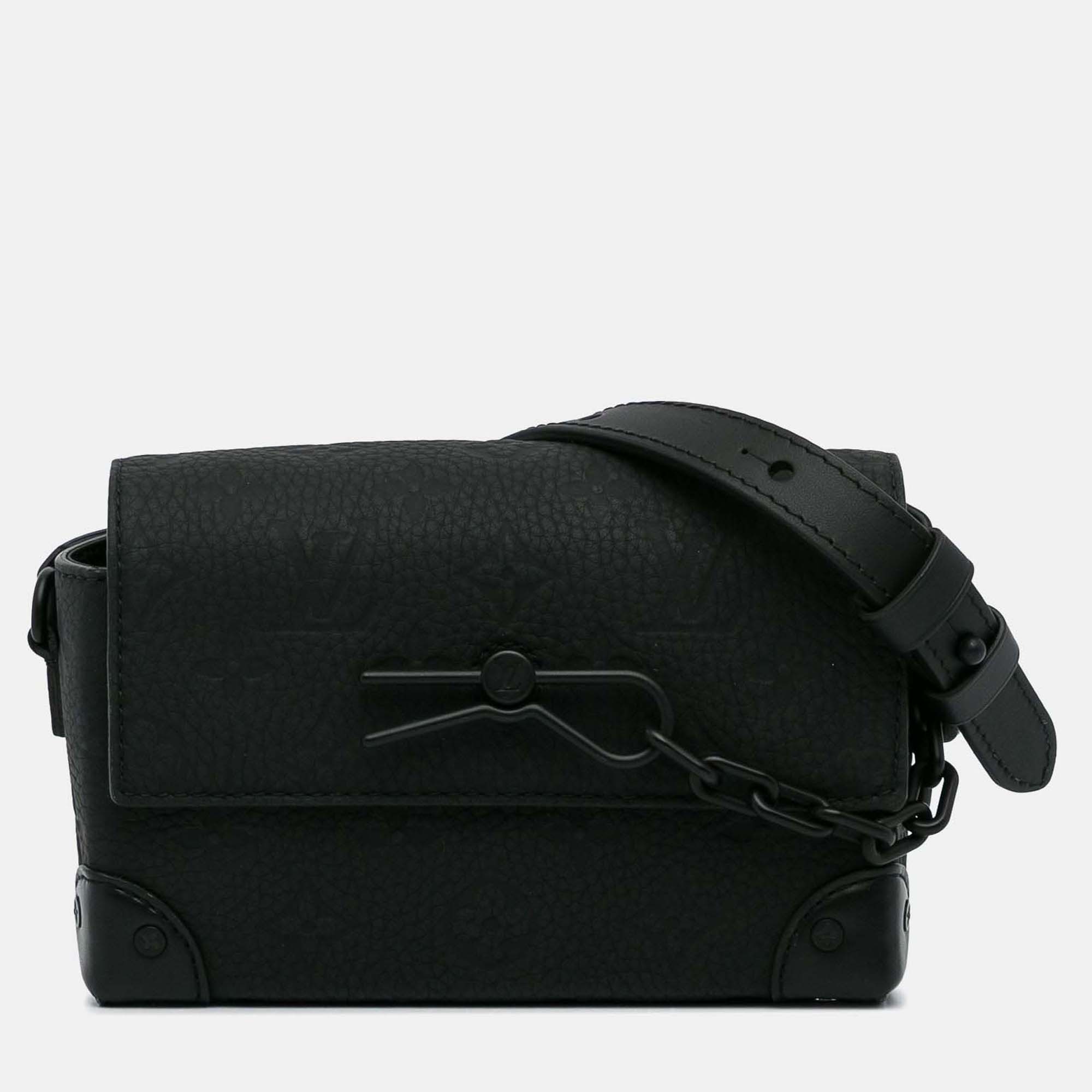 

Louis Vuitton Steamer Wearable Wallet Black Monogram Leather Crossbody Bag