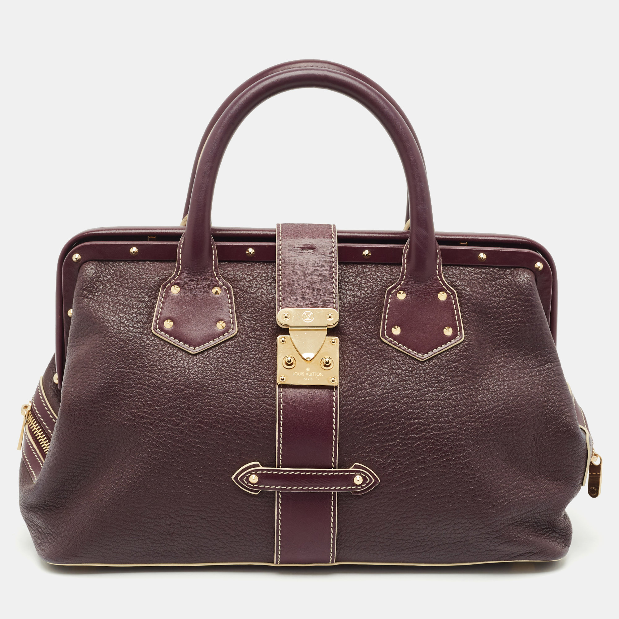 

Louis Vuitton Plum Suhali Leather L'Ingenieux PM Bag, Burgundy