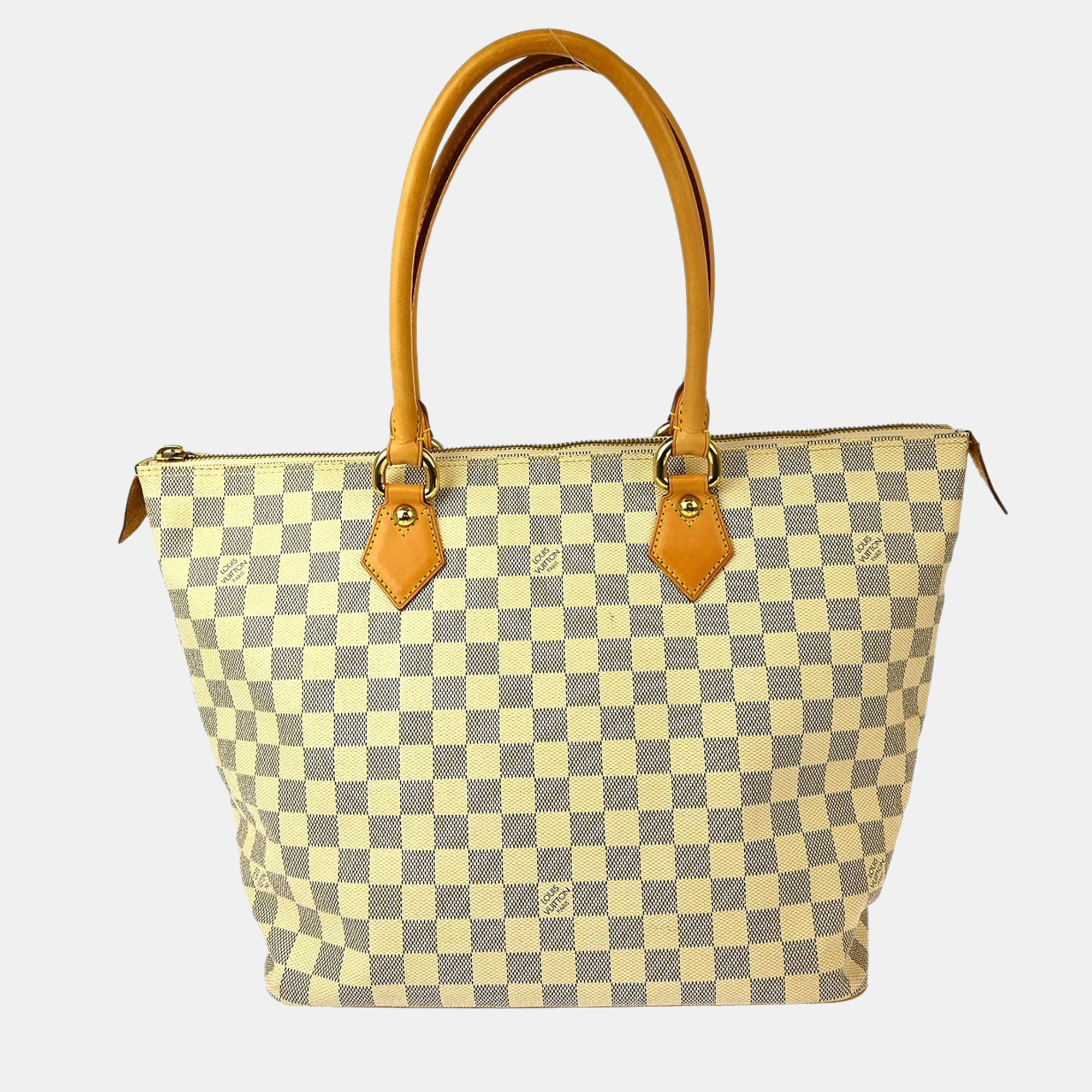 

Louis Vuitton Damier Azur Saleya MM Tote Bag, White