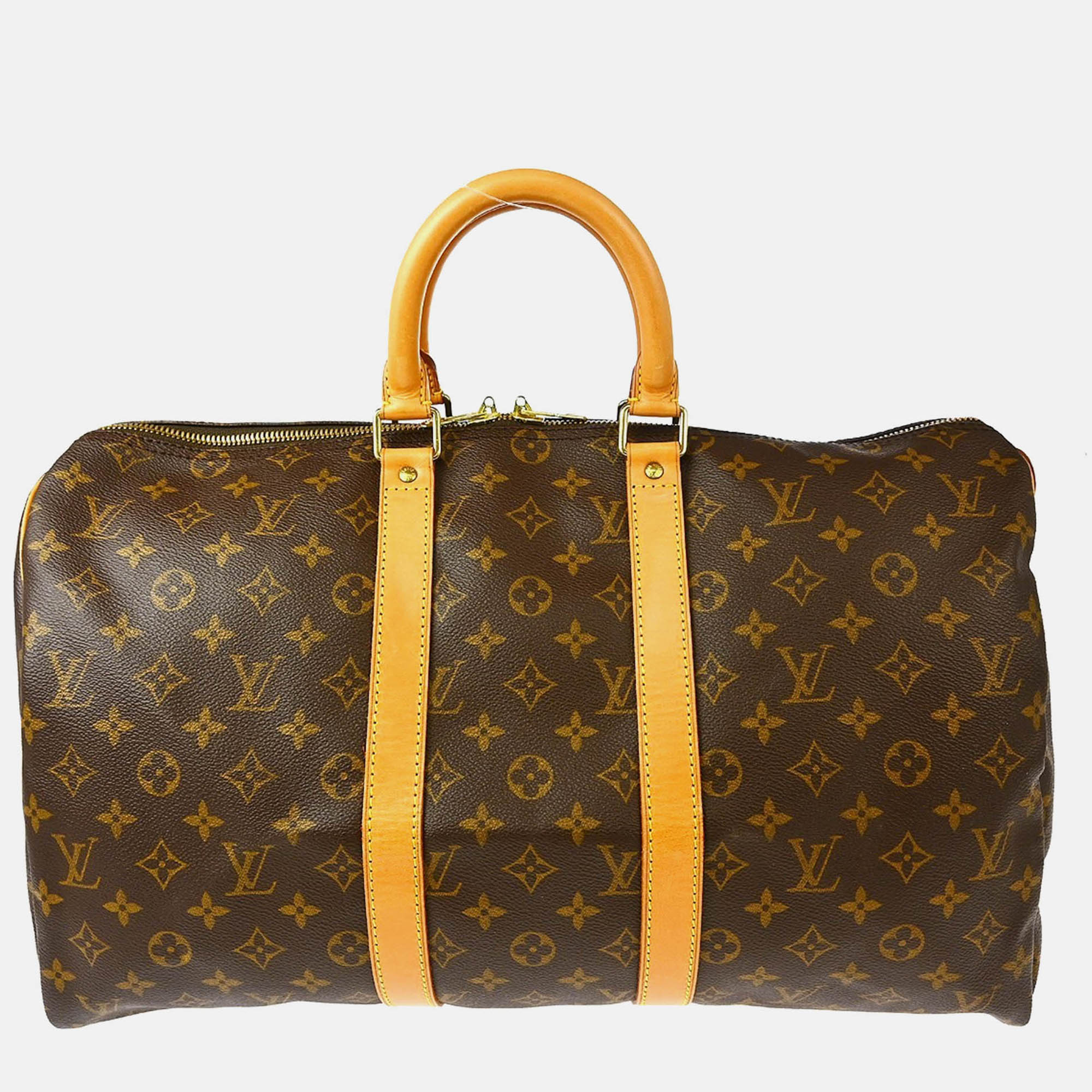 

Louis Vuitton Monogram Keepall 45 Travel Duffle Handbag, Brown