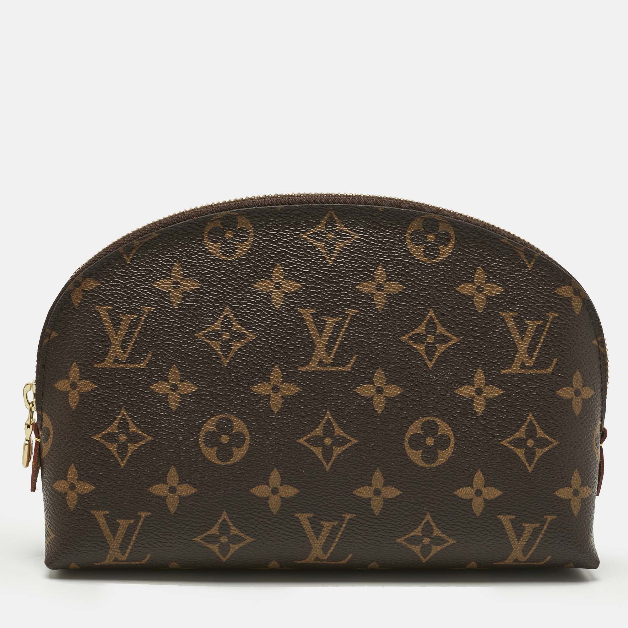 

Louis Vuitton Monogram Canvas Cosmetic Pouch MM, Brown